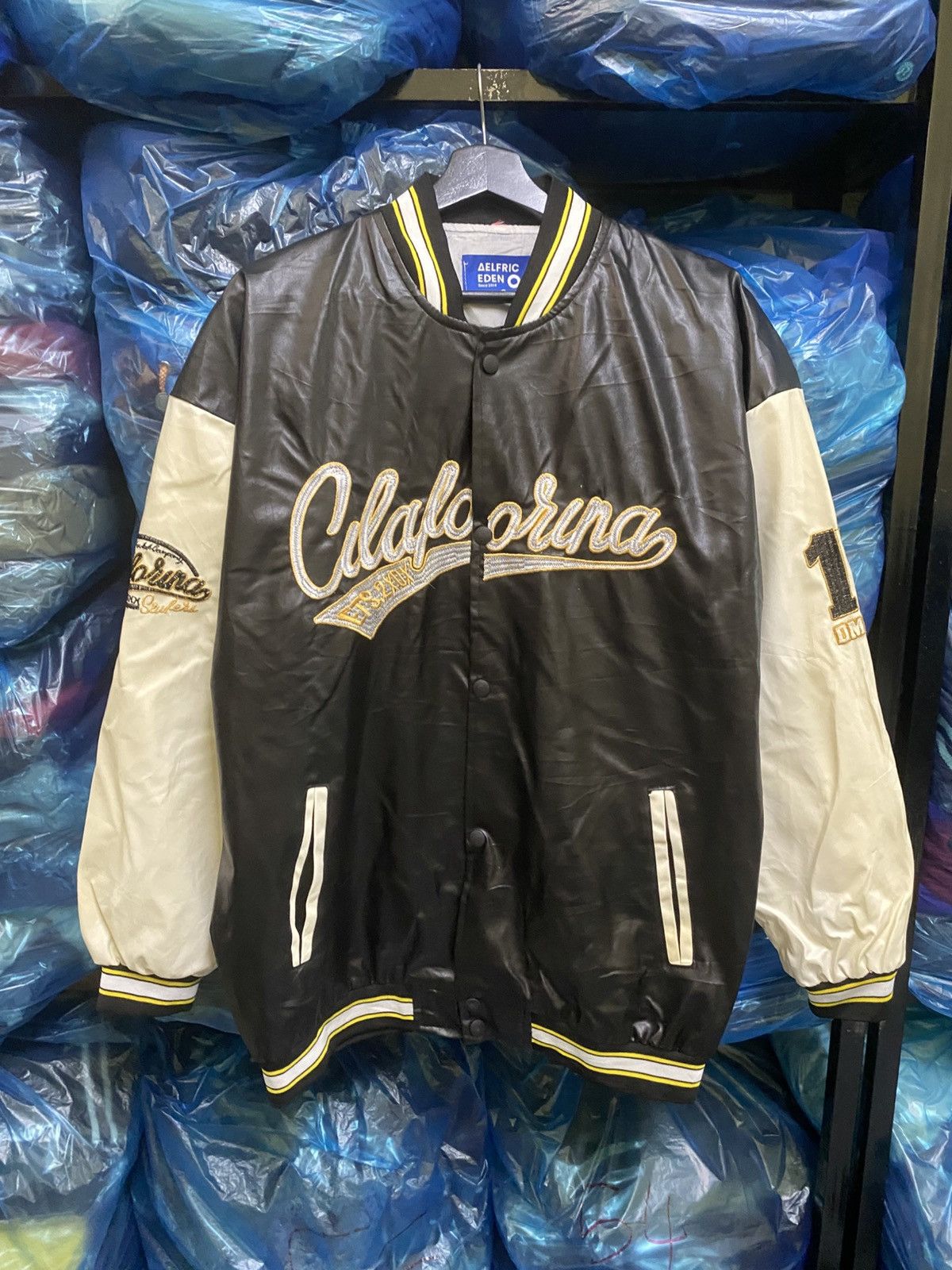 Other Aelfric Eden California Varsity Bomber Jacket Black White Size US M / EU 48-50 / 2 - 1 Thumbnail