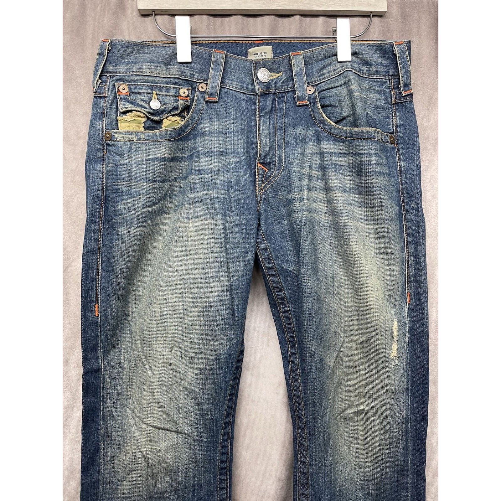 True Religion True Religion Section Straight Pants Jeans Washed Blue Camo Size US 32 / EU 48 - 7 Thumbnail