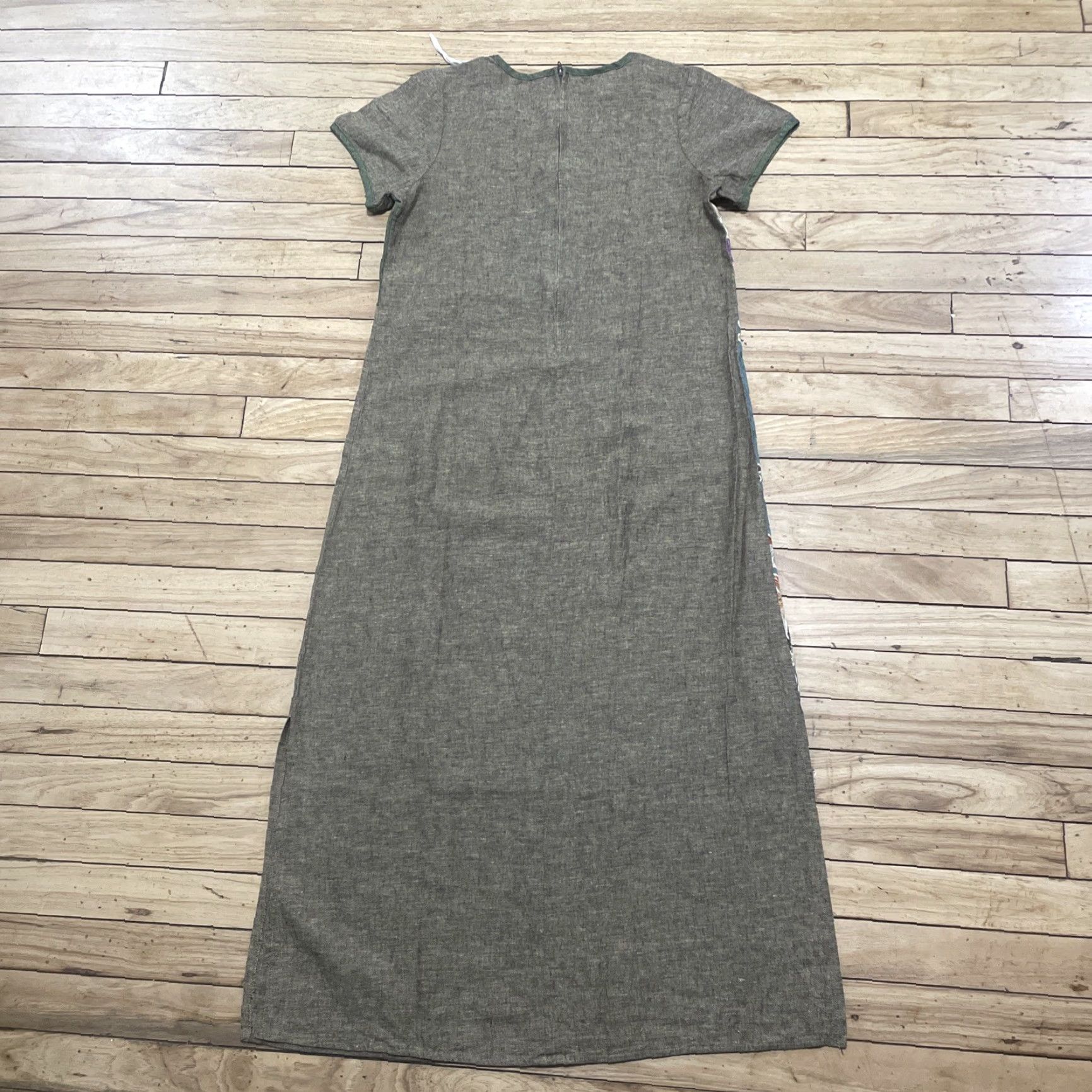 Vintage VINTAGE Lauren Michelle Hawaiian Maxi Dress Women M Linen Brown Abstract Lagen Size M / US 6-8 / IT 42-44 - 2 Thumbnail