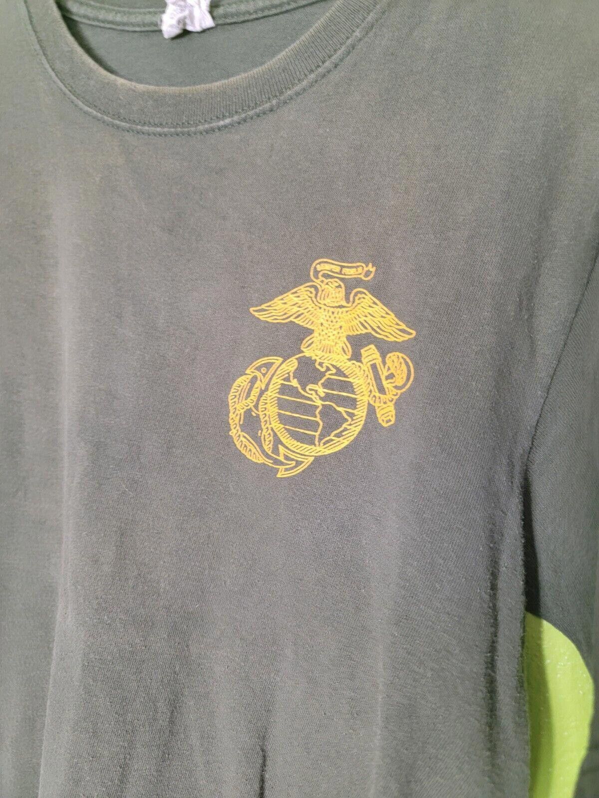 Anvil U.S. Private Of Marines Shirt by Anvil Green Small Tee Size ONE SIZE - 3 Thumbnail