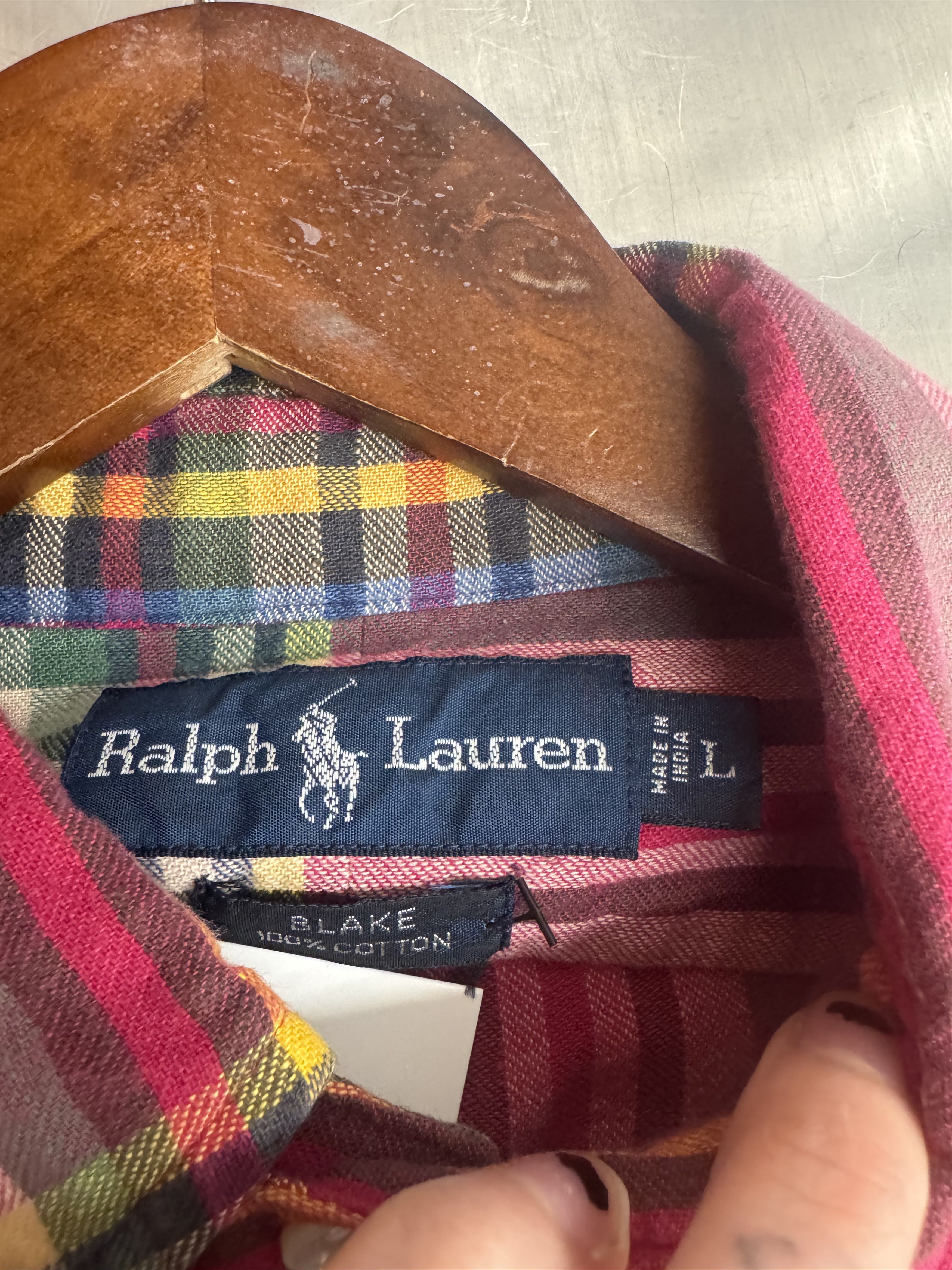 Ralph Lauren Vintage RL Button Up Size US L / EU 52-54 / 3 - 3 Thumbnail