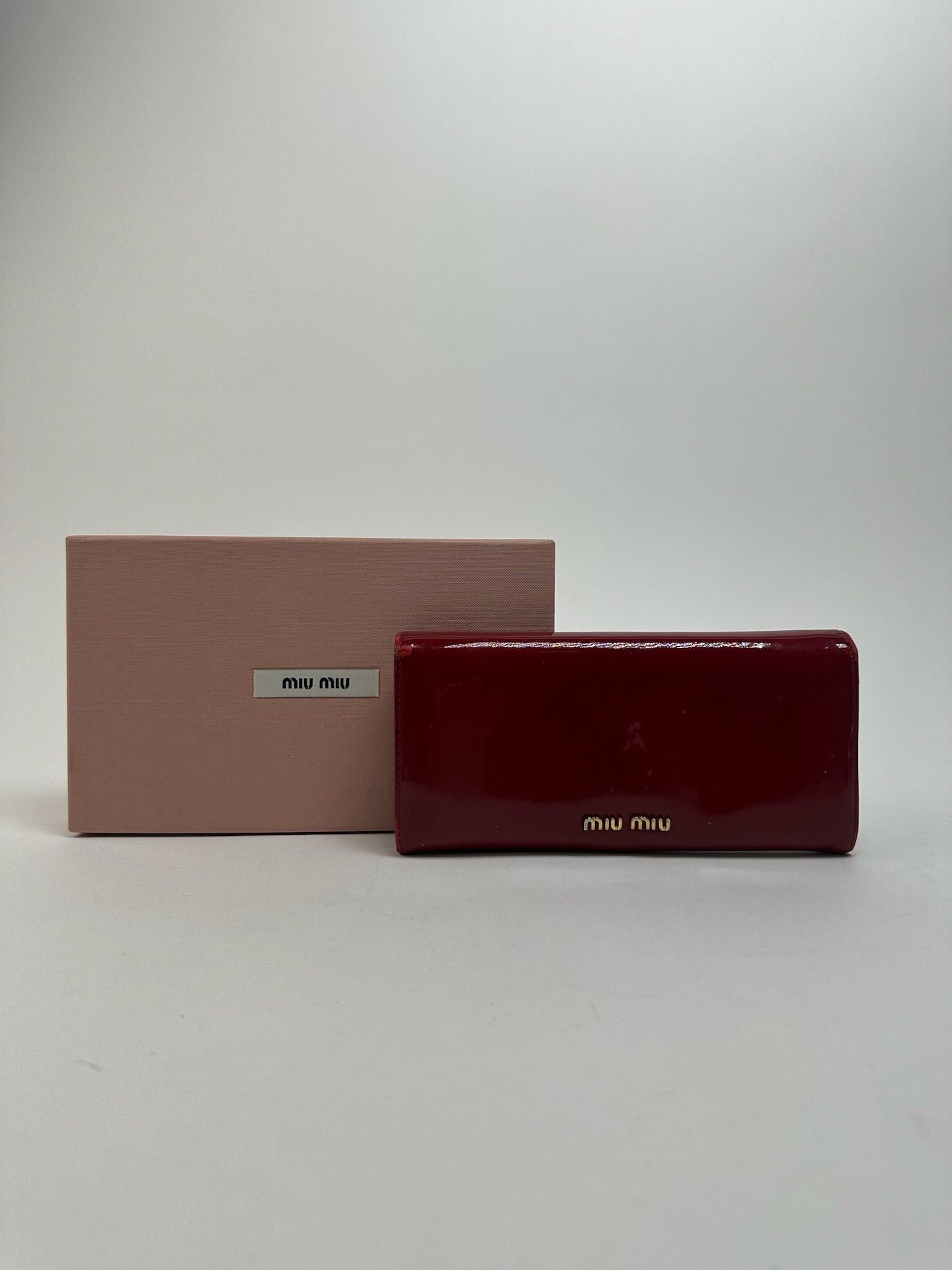 Miu Miu Vintage Patent Leather wallet pink Size ONE SIZE - 1 Thumbnail