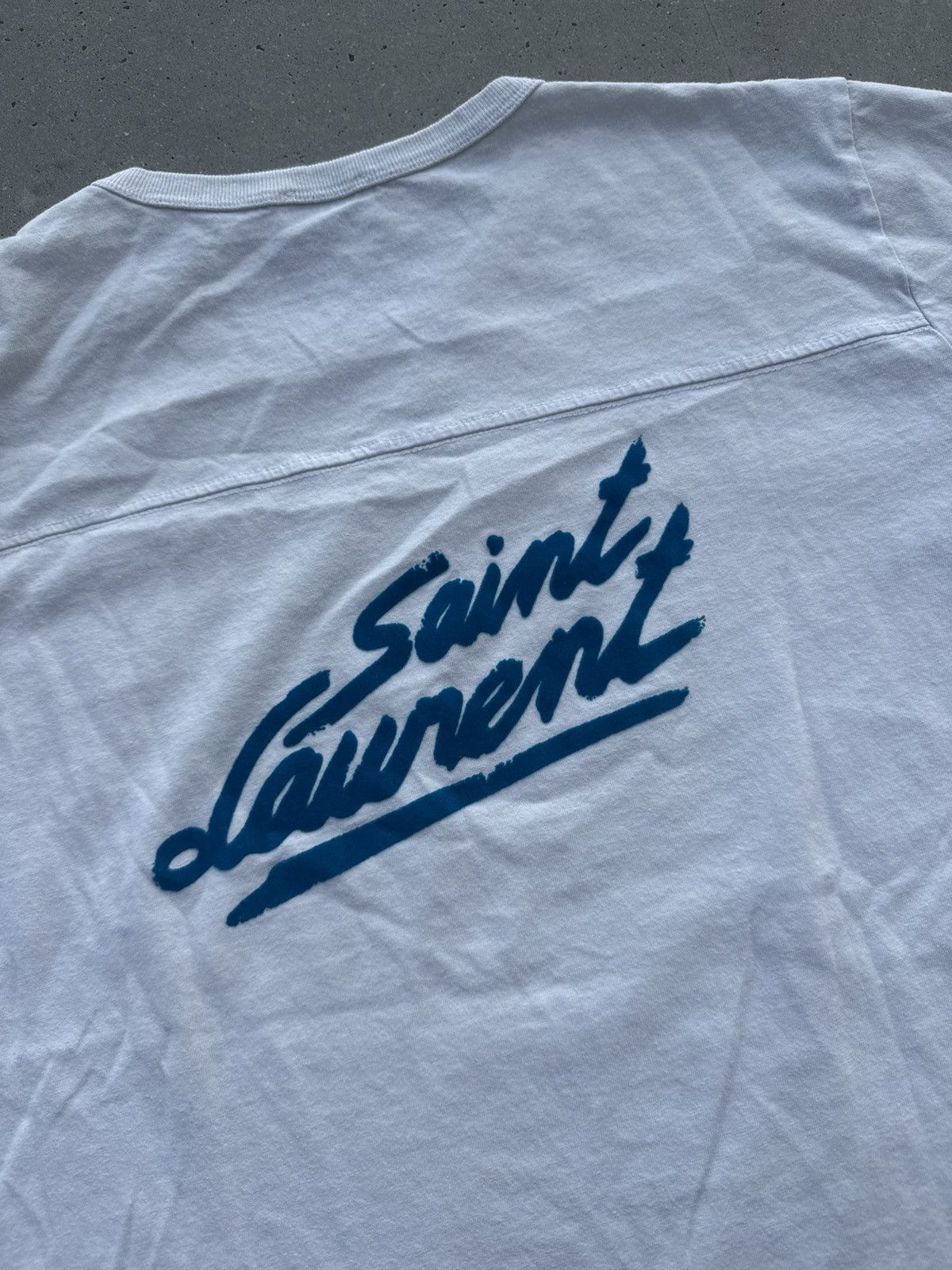 Saint Laurent Paris Saint Laurent Paris Ysl 50s Vintage Logo tees Hedi Slimane Size US M / EU 48-50 / 2 - 2 Thumbnail