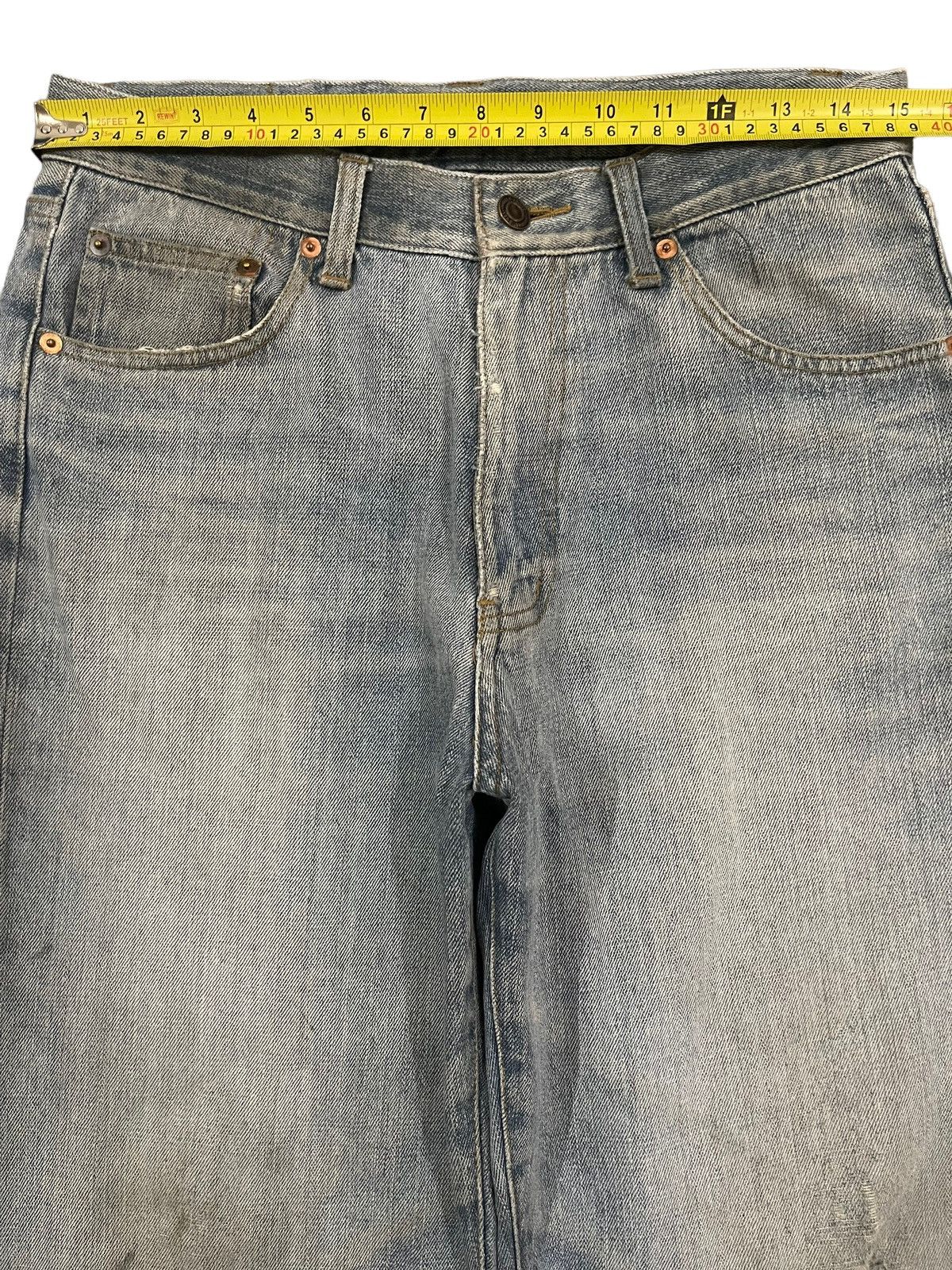 Fubu Vintage Japanese Brand Blue Wash Style Baggy Jeans Size US 30 / EU 46 - 9 Thumbnail