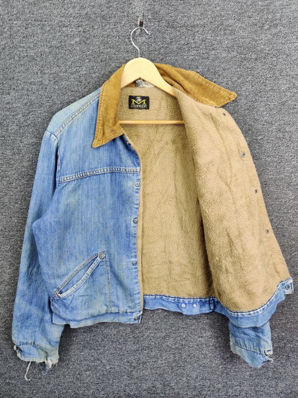 Japanese Brand Vintage Thrashed 90s Blue Bell Maverick Denim Jacket Size US M / EU 48-50 / 2 - 8 Thumbnail