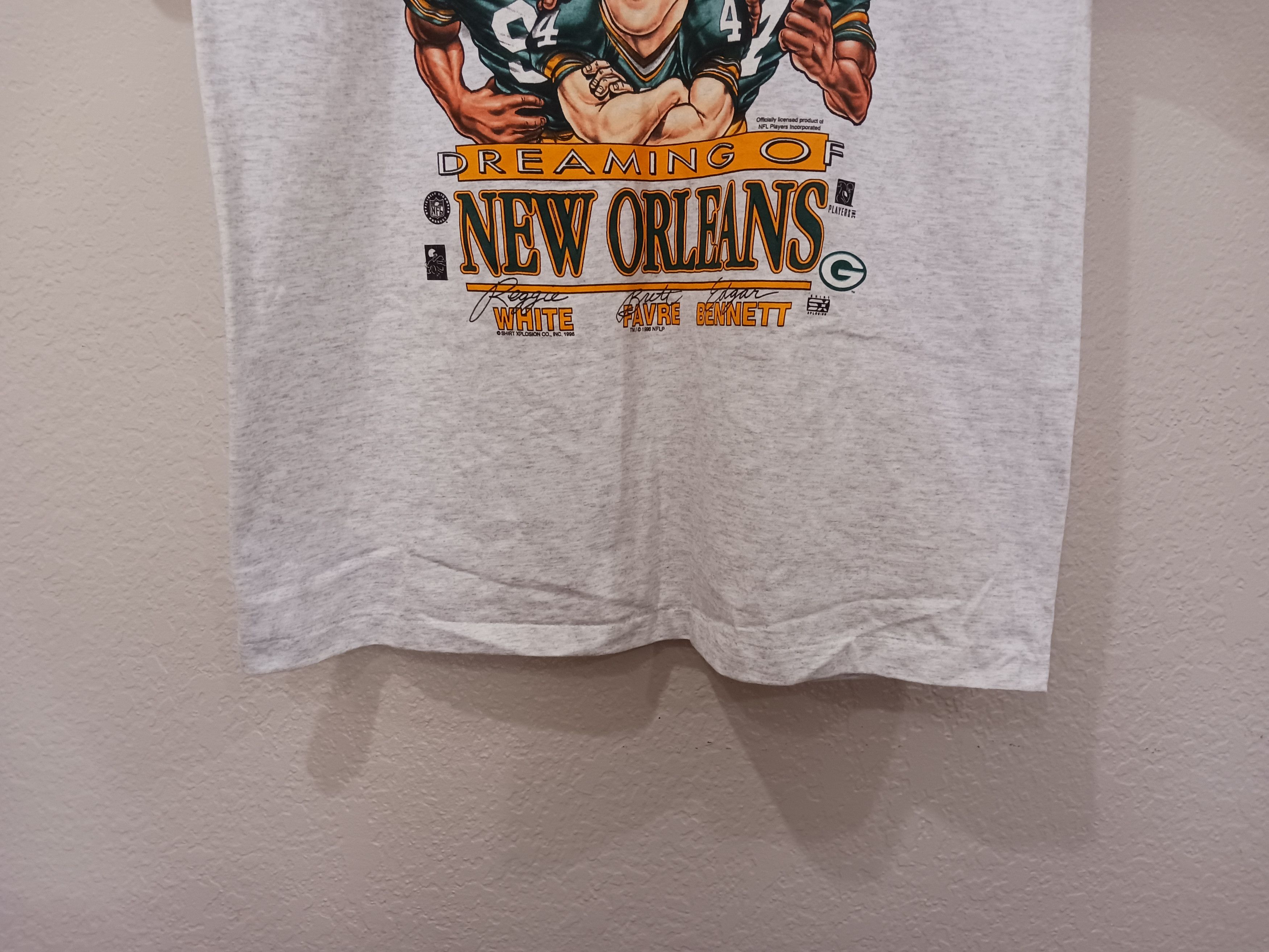 Vintage Super Bowl XXXI "Dreaming Of New Orleans" 97 Caricature Tee Size US XL / EU 56 / 4 - 7 Thumbnail