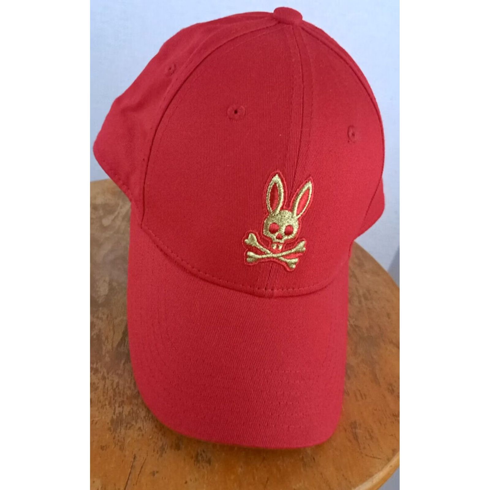 Psycho Bunny Psycho Bunny Hat adjustable Red Embroidered Size ONE SIZE - 3 Thumbnail