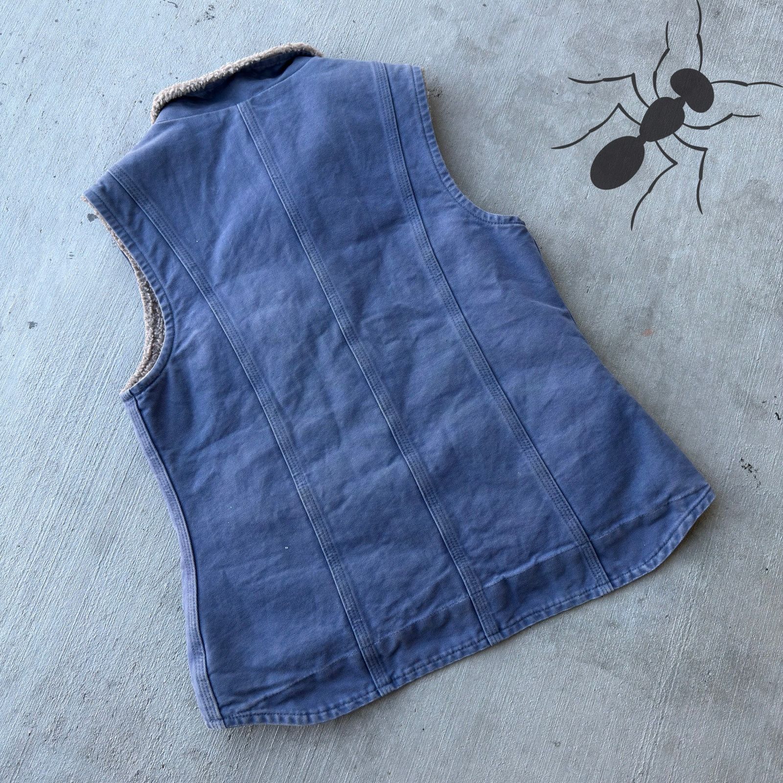 Carhartt × Vintage Carhartt WOMENS WV001 PBL blue work wear vest Size US S / EU 44-46 / 1 - 4 Thumbnail