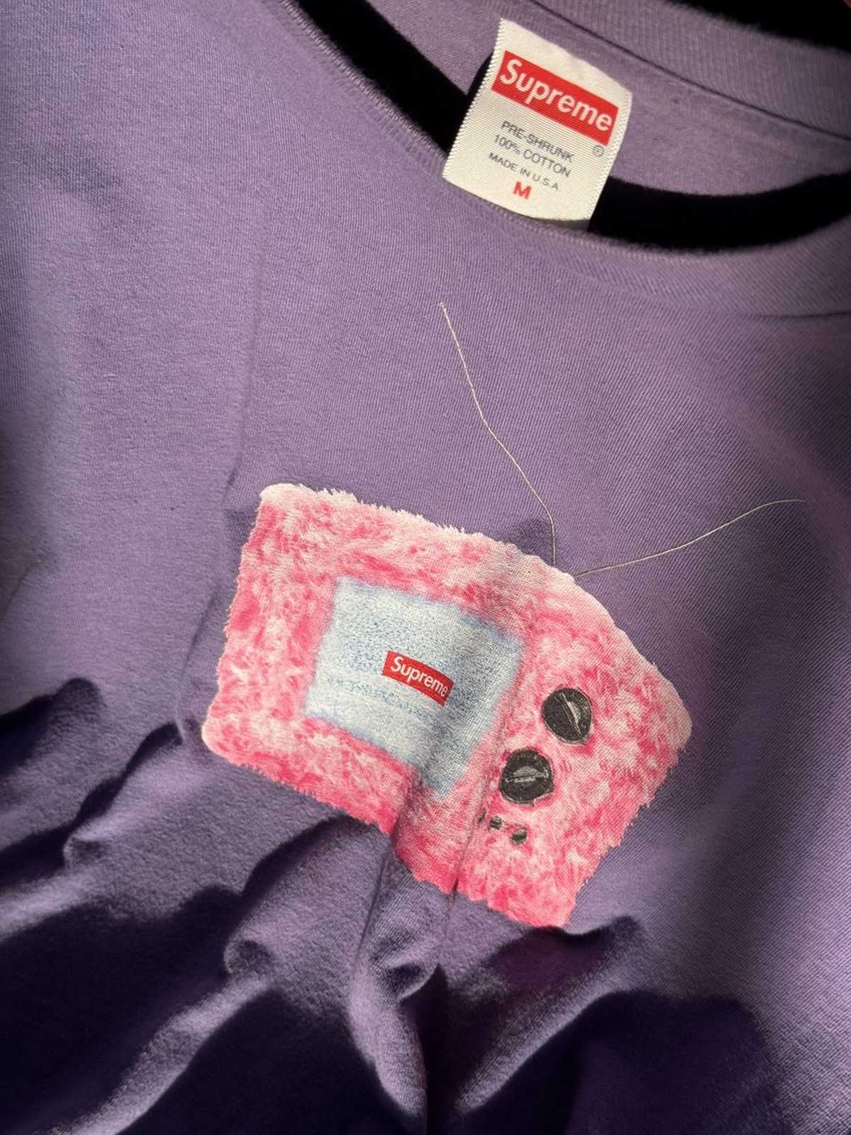 Supreme Supreme tv tee ss18 Size US M / EU 48-50 / 2 - 5 Thumbnail