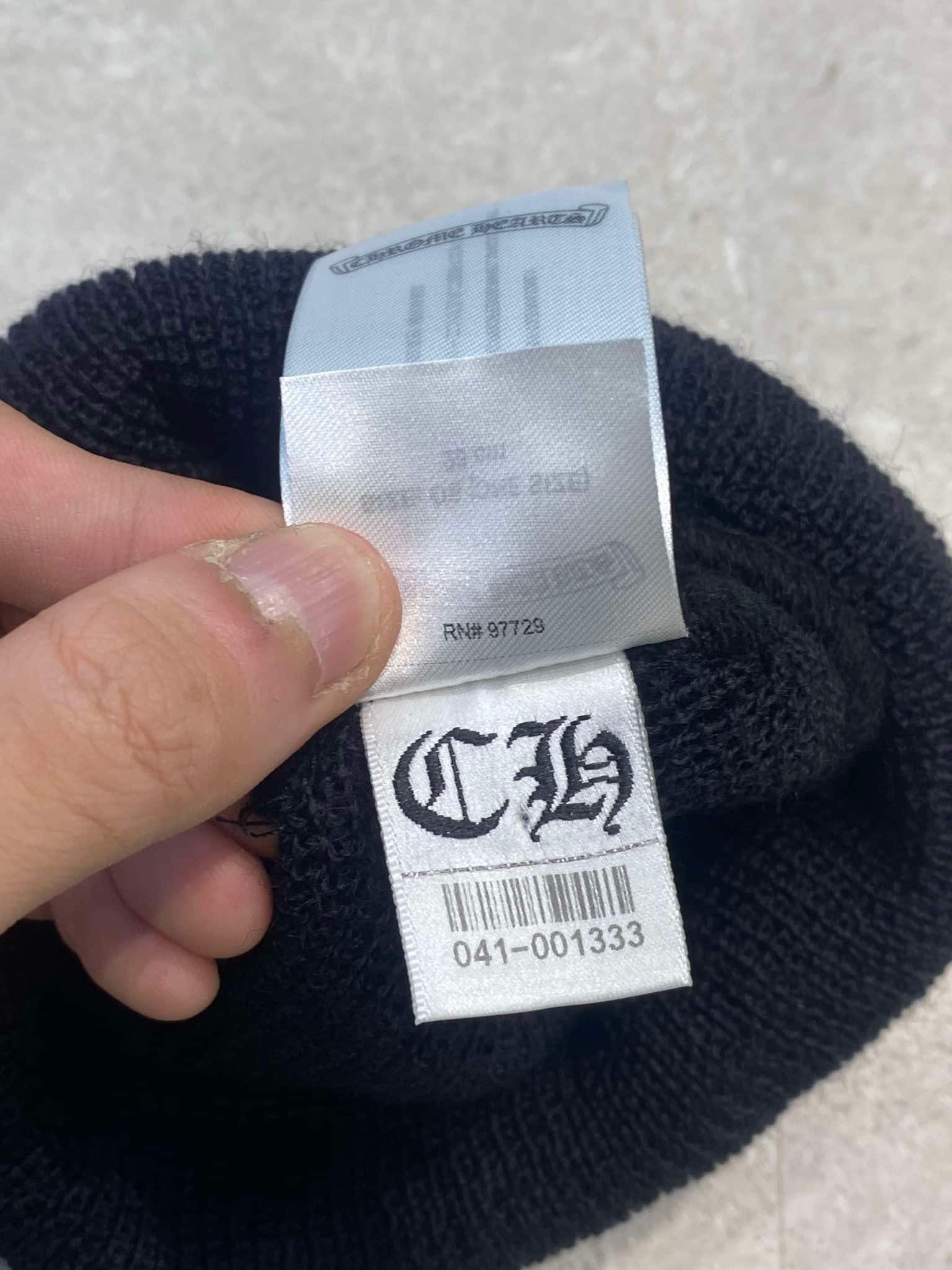 Chrome Hearts CHROME HEARTS Plus Cross Beanie Black Print Size ONE SIZE - 9 Thumbnail