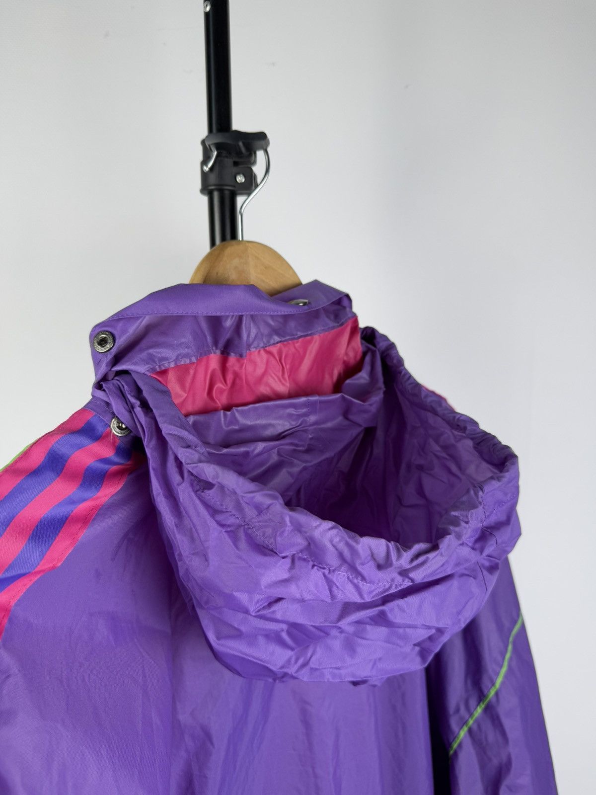 Adidas × Vintage 🔥 Rare 70-80s Vintage Adidas Raincoat Jacket Transforms Bag Size US XL / EU 56 / 4 - 7 Thumbnail