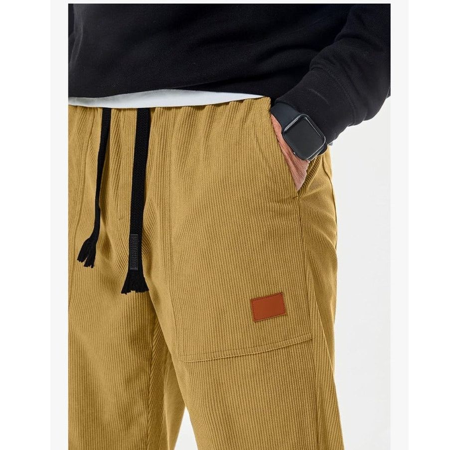 The Unbranded Brand Mens Corduroy Joggers Drawstring Waist with Pockets size XL Size US 44 / EU 60 - 1 Thumbnail