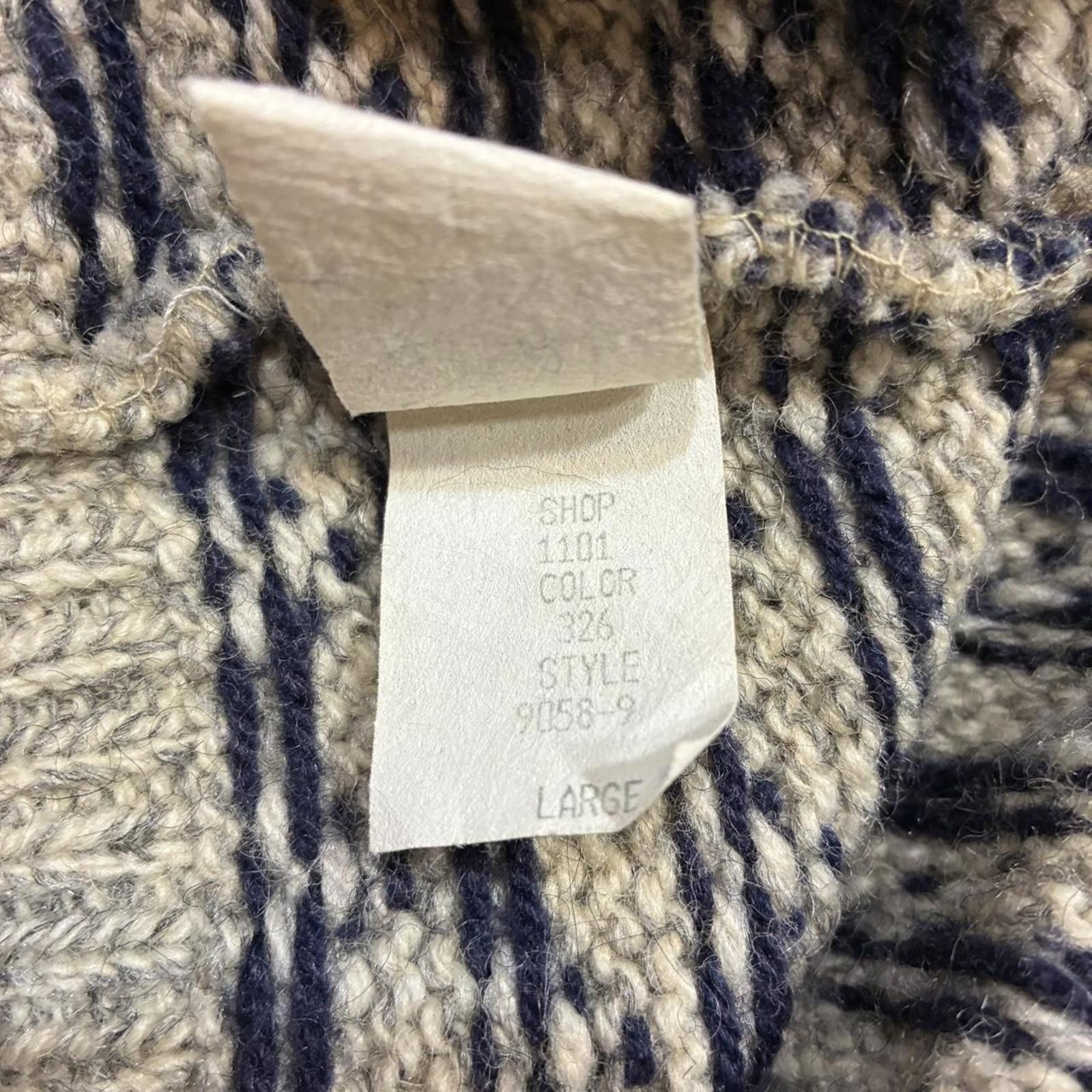 American Eagle Outfitters Vintage 1980's American Eagle Knit Wool Fishermans Sweater Size US L / EU 52-54 / 3 - 5 Thumbnail