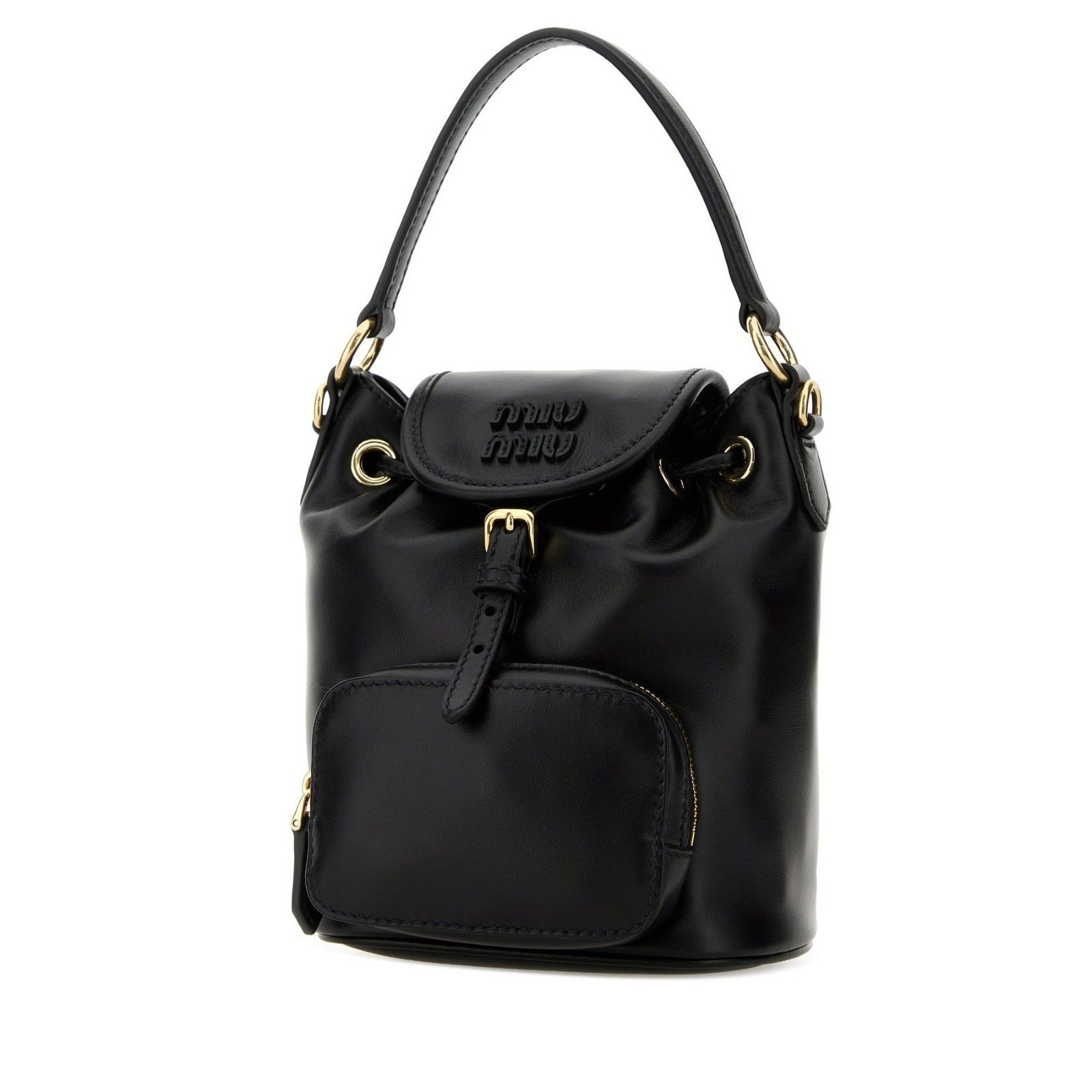 Miu Miu MIU MIU Black Leather Backpack New & Authentic Size ONE SIZE - 2 Thumbnail