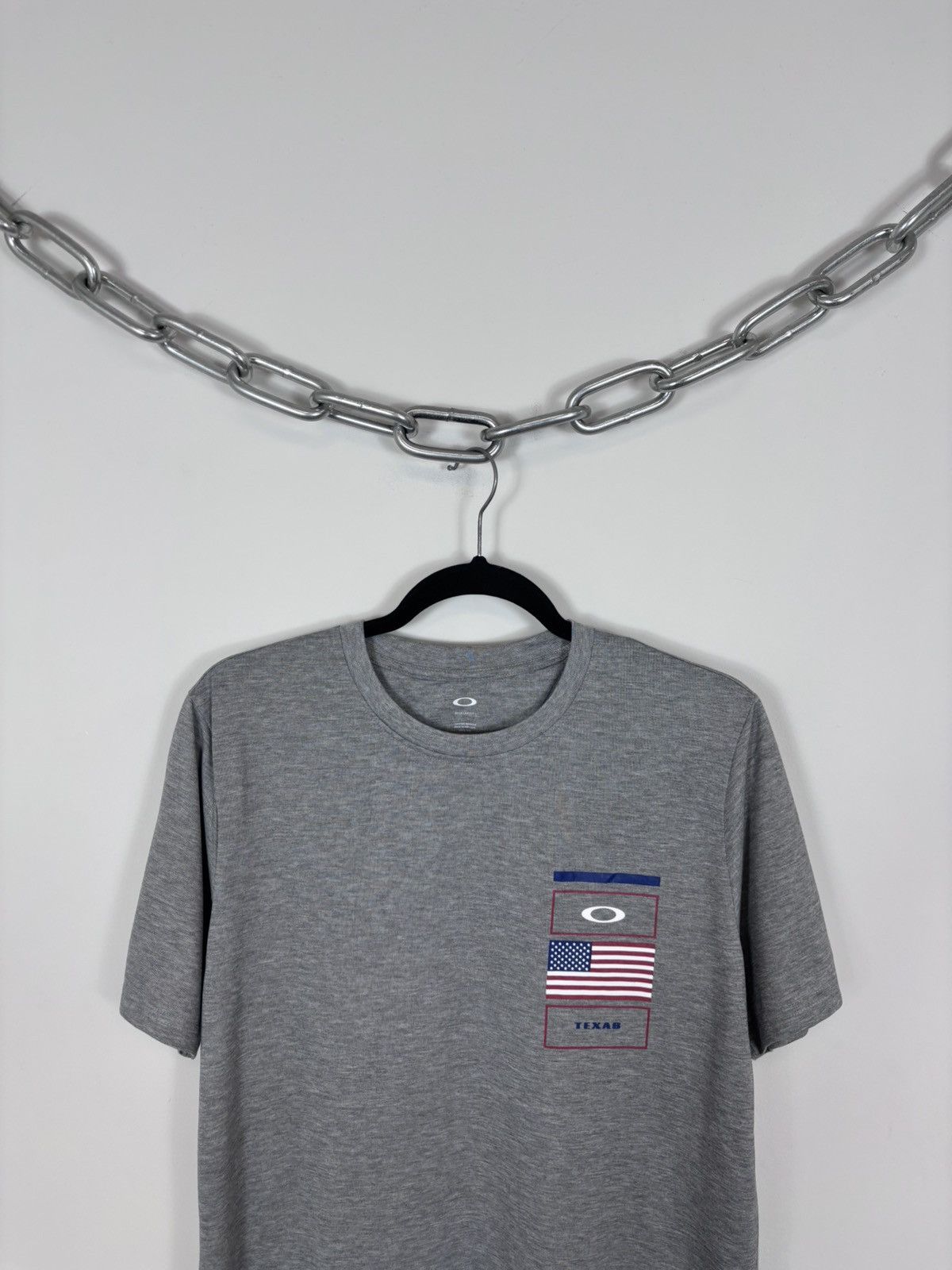 Oakley Oakley Gray Melange NWT Texas USA T-Shirt Tee Hydrolix Men’s Size US S / EU 44-46 / 1 - 3 Thumbnail