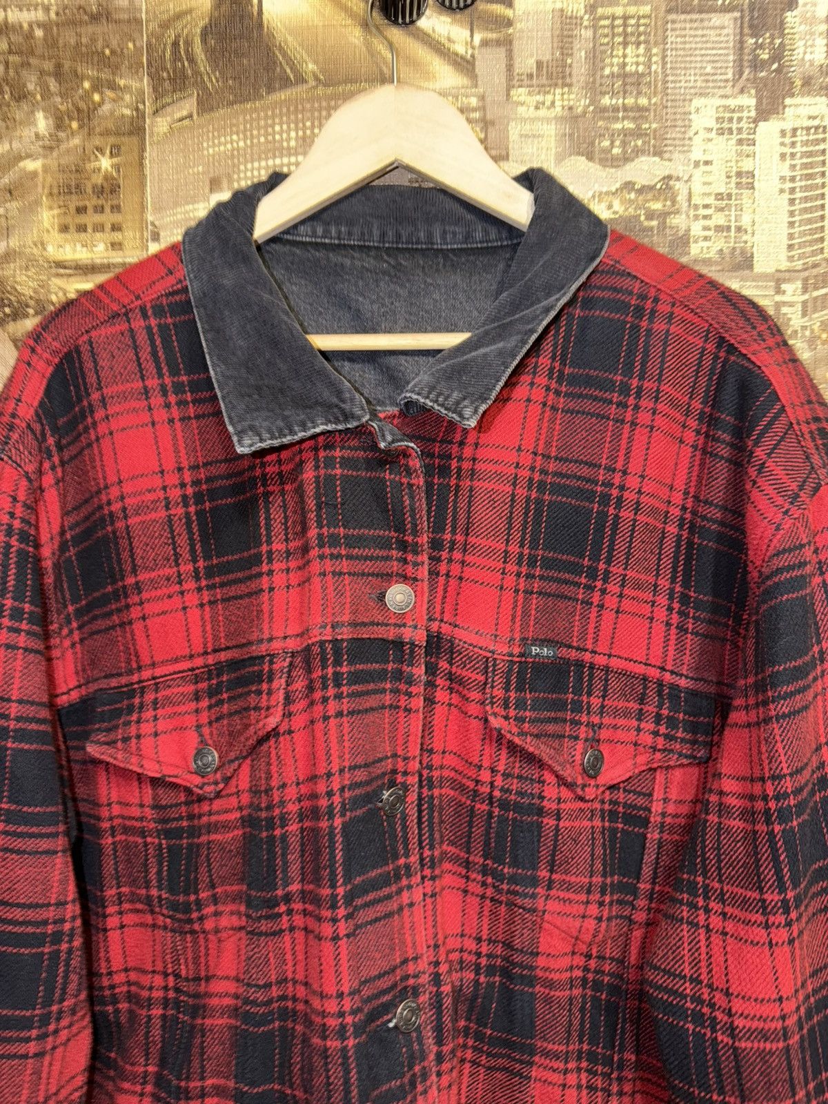 Polo Ralph Lauren Polo Ralph Lauren Reversible Trucker Jacket Foxdale Black Size US XXL / EU 58 / 5 - 16 Thumbnail
