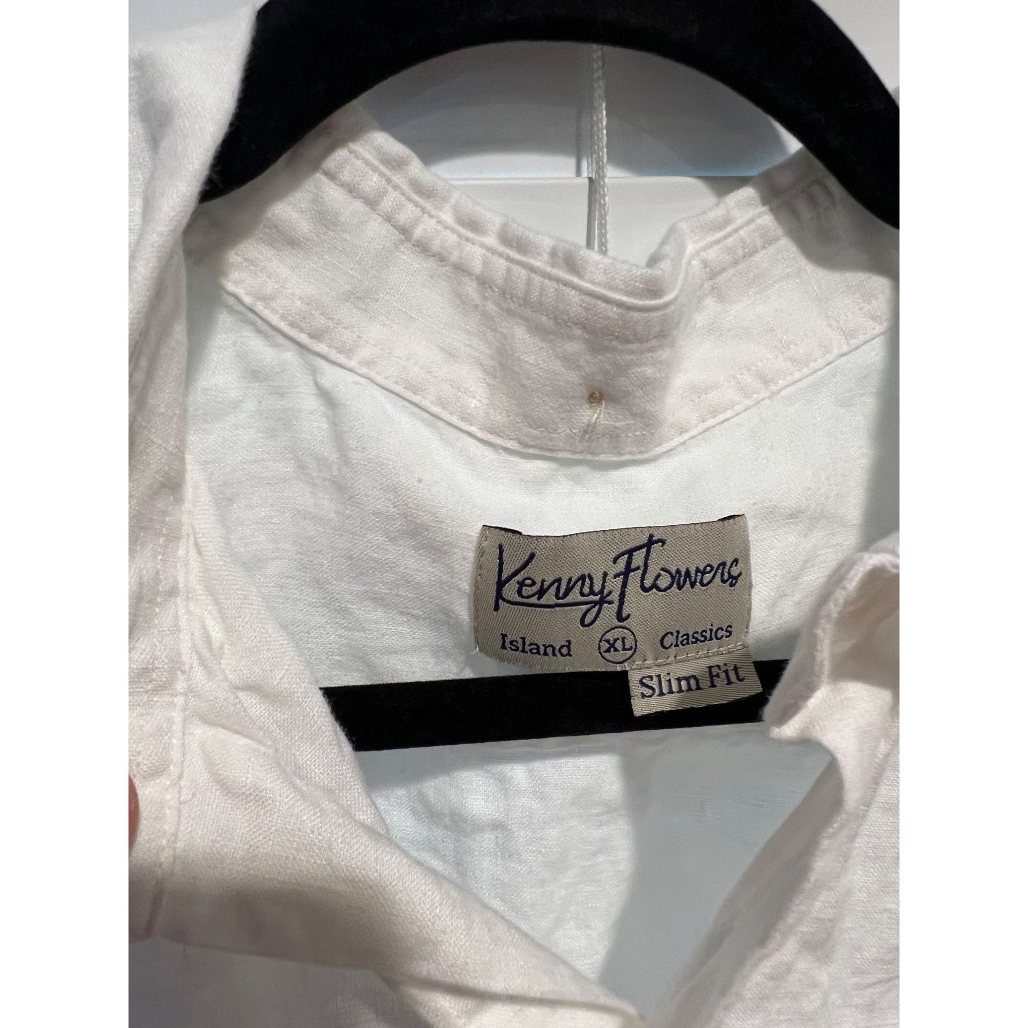 Kenny Flowers Kenny Flowers 100% Linen Short Sleeve Button Up Shirt - Size Size US XL / EU 56 / 4 - 2 Thumbnail