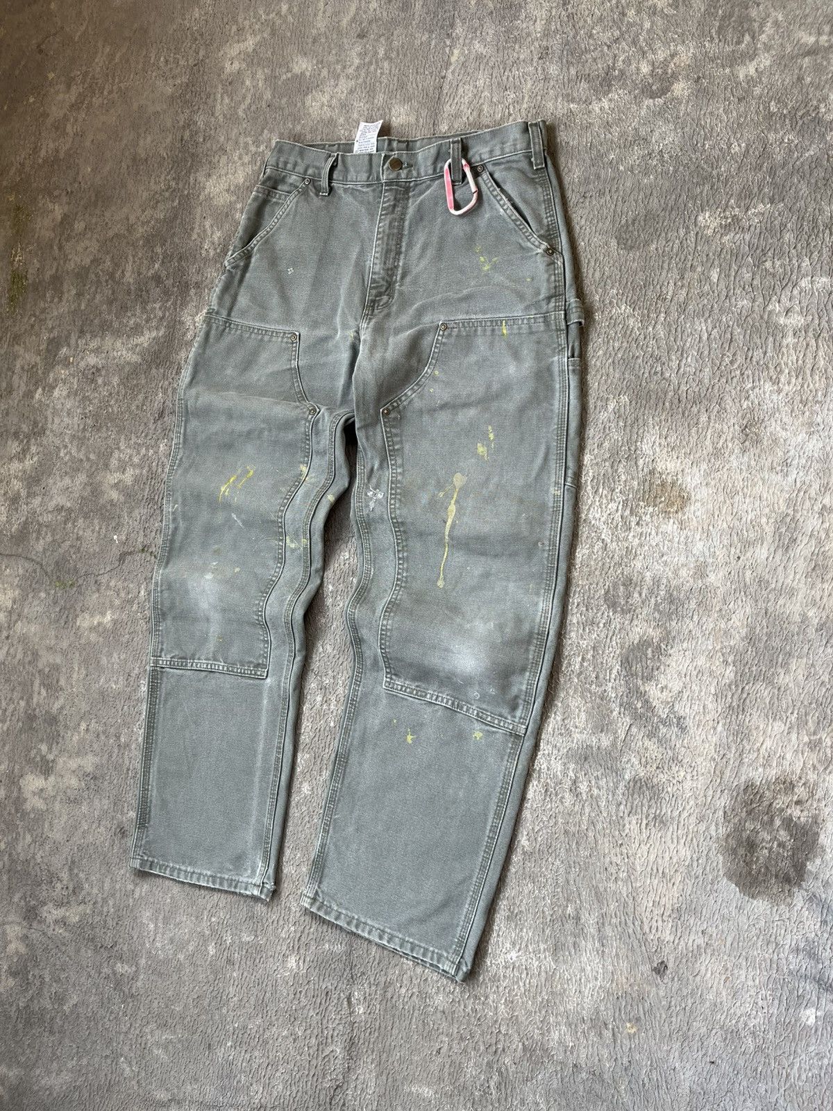 Carhartt Carhartt Double Knee B136 Moss Green Dungaree Fit Size US 32 / EU 48 - 2 Thumbnail