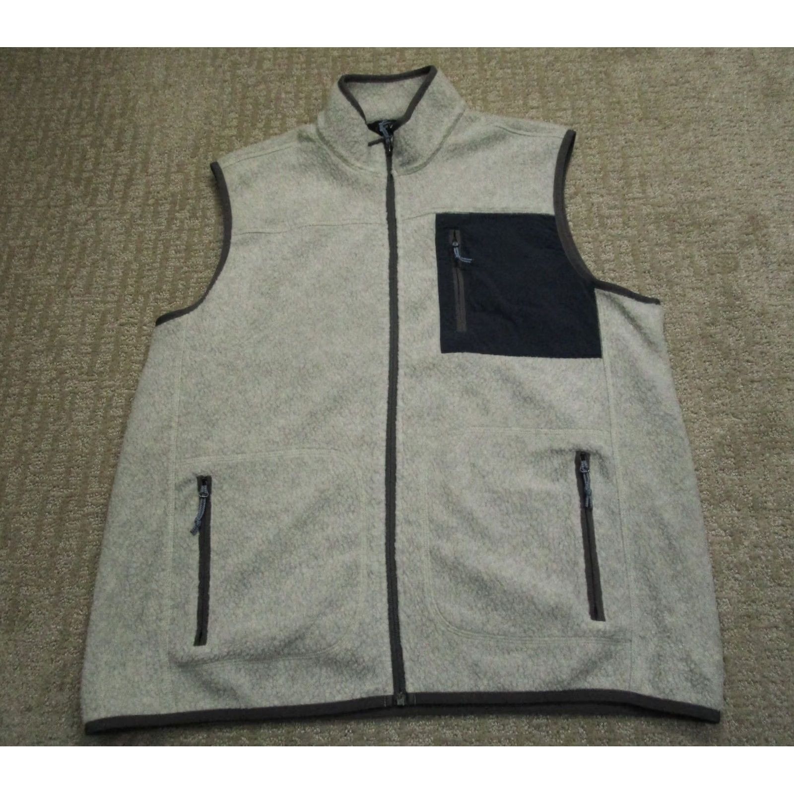Orvis Orvis Vest Men Large Gray Fleece Sherpa Full Zip Pockets Hiking Camping Trail Leather? Size US L / EU 52-54 / 3 - 2 Thumbnail