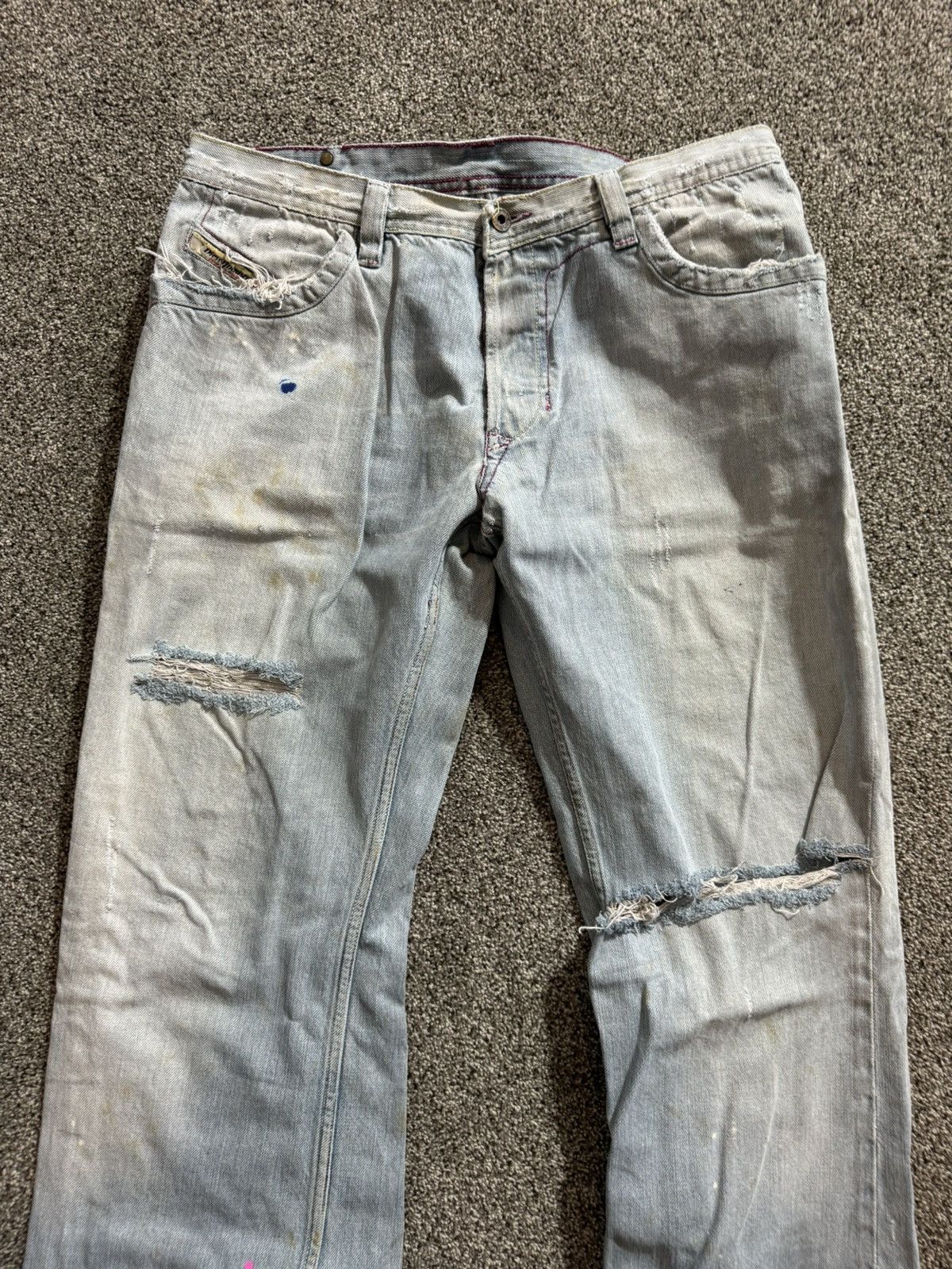Diesel × Japanese Brand × Vintage 🦄 DIESEL WIDE FLAIR DISTRESSED AMAZING 🔥 Size US 36 / EU 52 - 7 Thumbnail