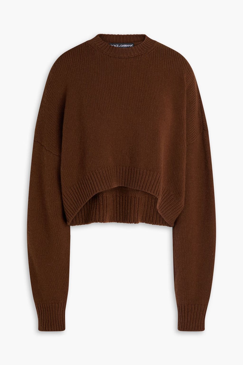 Dolce & Gabbana o1y0925 Crewneck Sweater in Chocolate Brown Size M / US 6-8 / IT 42-44 - 1 Thumbnail