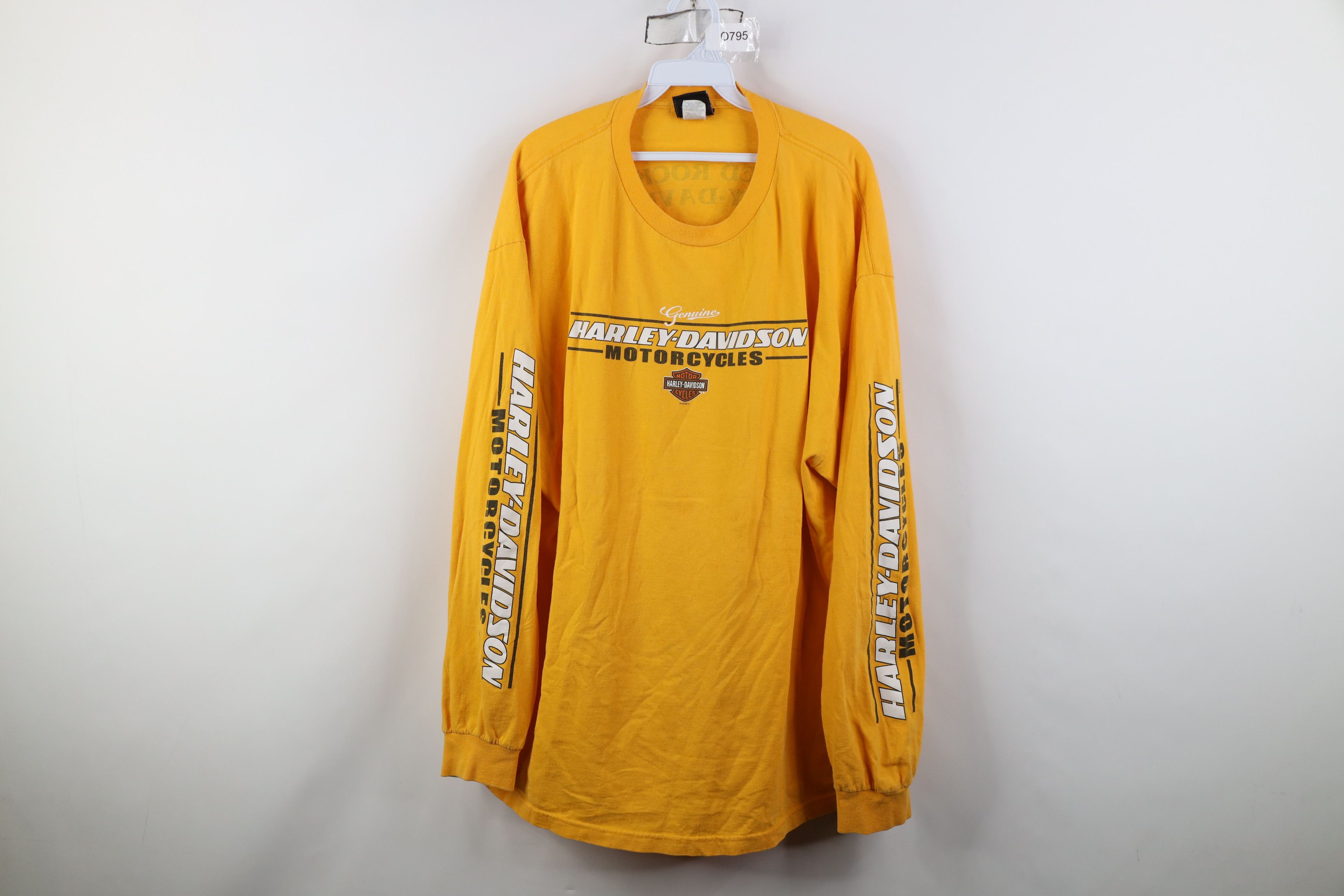 Harley Davidson Vintage Y2K Harley Davidson Spell Long Sleeve T-Shirt Yellow Size US XXL / EU 58 / 5 - 1 Thumbnail