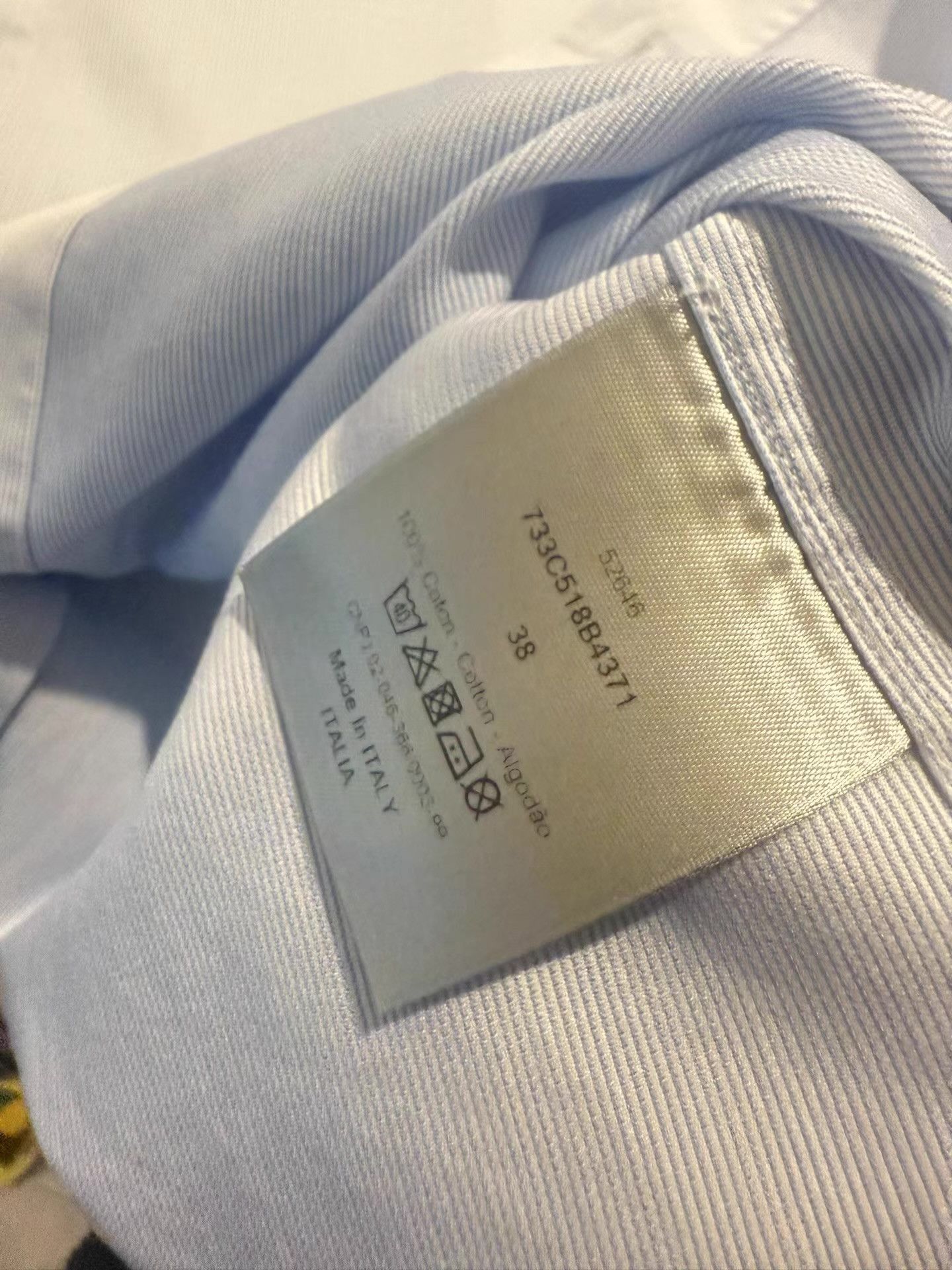 Dior Dior Blue Shirt with Bee Embroidery Ｑ20 Size US M / EU 48-50 / 2 - 5 Thumbnail