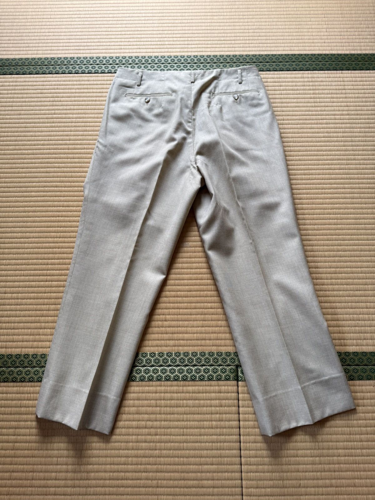 Other Spring&Summer Cream Linen Slacks NEW WOOL DELUX Tag Size US 34 / EU 50 - 11 Thumbnail