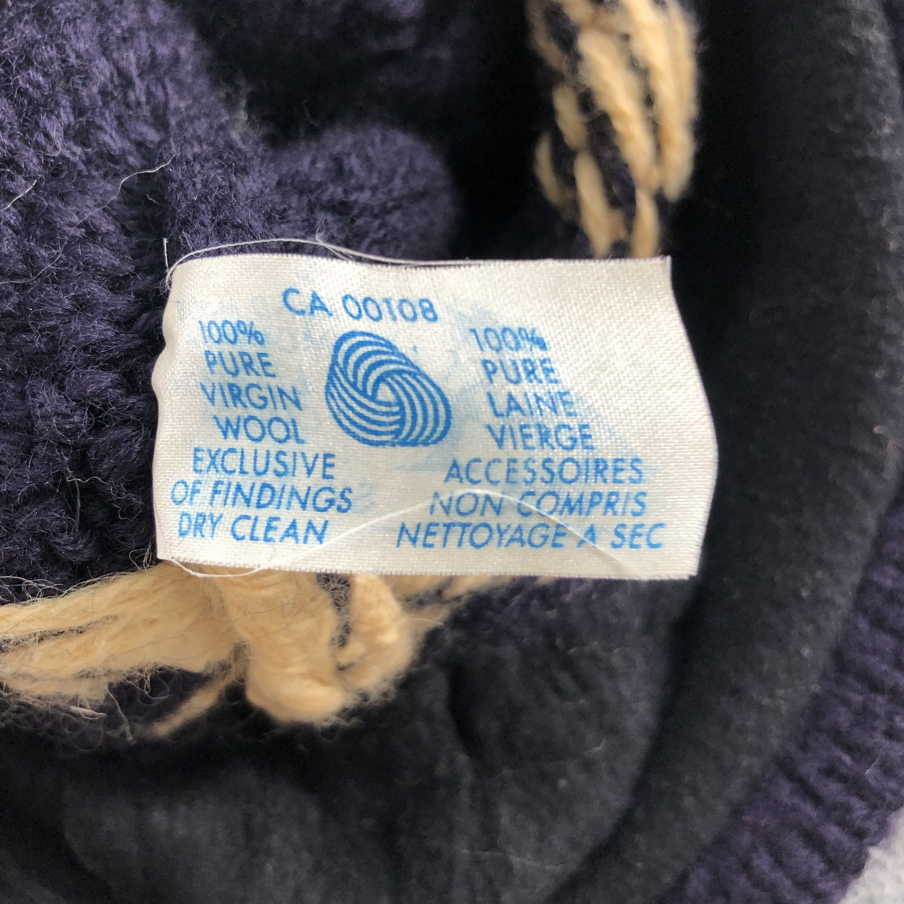 Vintage Aardvark Knit Fair Isle Wool Beanie Snowcap Snow Hat B46 Size ONE SIZE - 4 Thumbnail