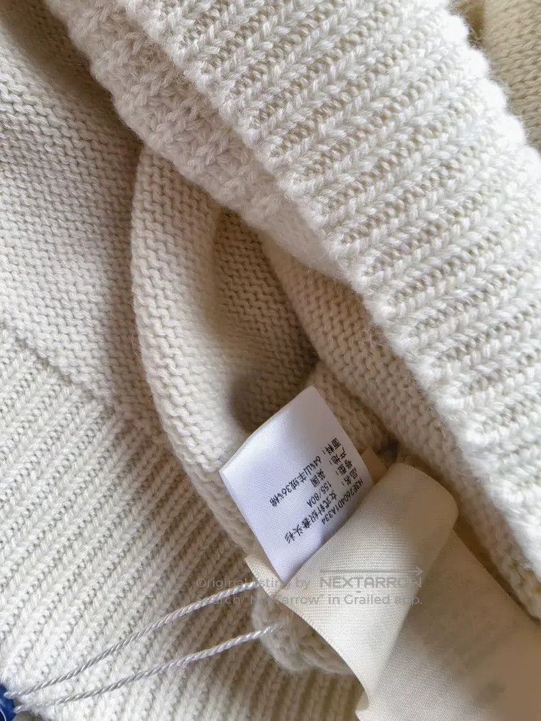 Hermes Hermes Women's Knit Sweater, Beige, 64% Cashmere + 36% Cot Size XXS / US 00 / IT 34 - 5 Thumbnail