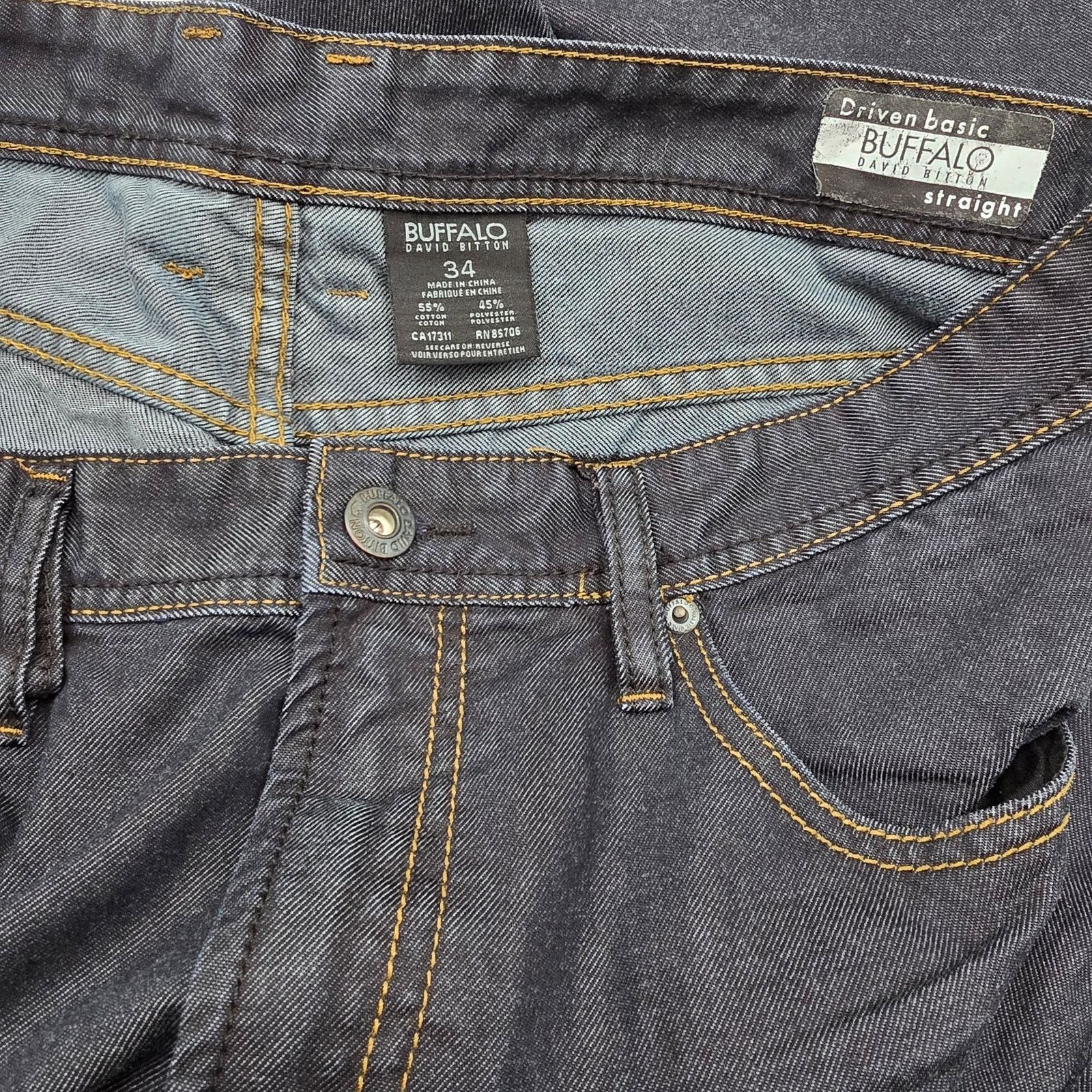 Buffalo David Bitton Buffalo David Bitton Dark Blue Denim Jeans Pants Men's 34 Size US 34 / EU 50 - 5 Thumbnail