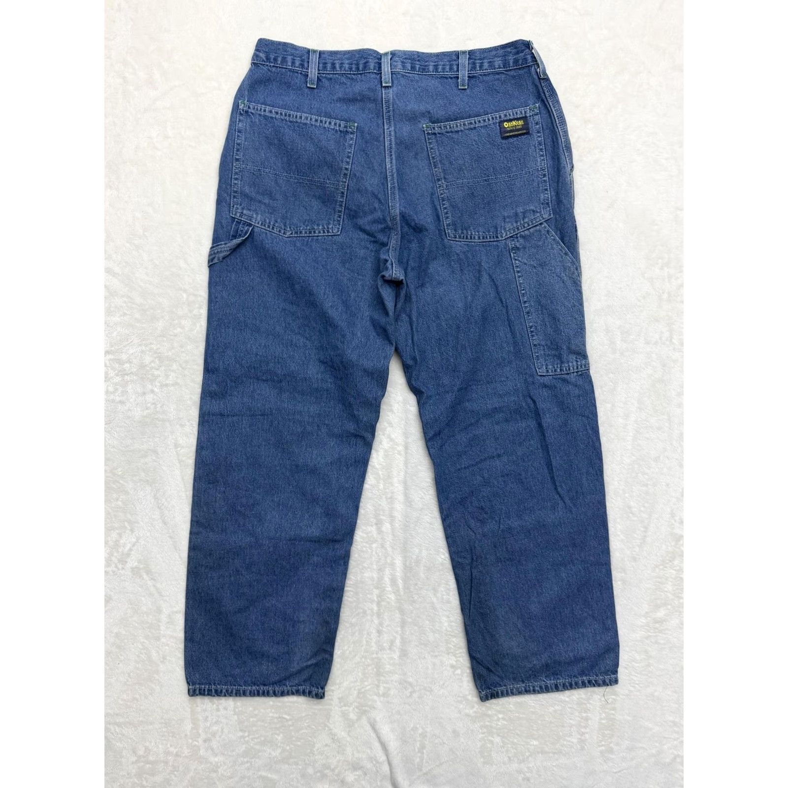 Vintage VINTAGE OshKosh B'gosh Carpenter Jeans Mens 32x30 Blue Denim Relaxed Straight Workwear Jeans Mens 32 Blue Denim Relaxed Straight Workwear Size US 32 / EU 48 - 7 Thumbnail