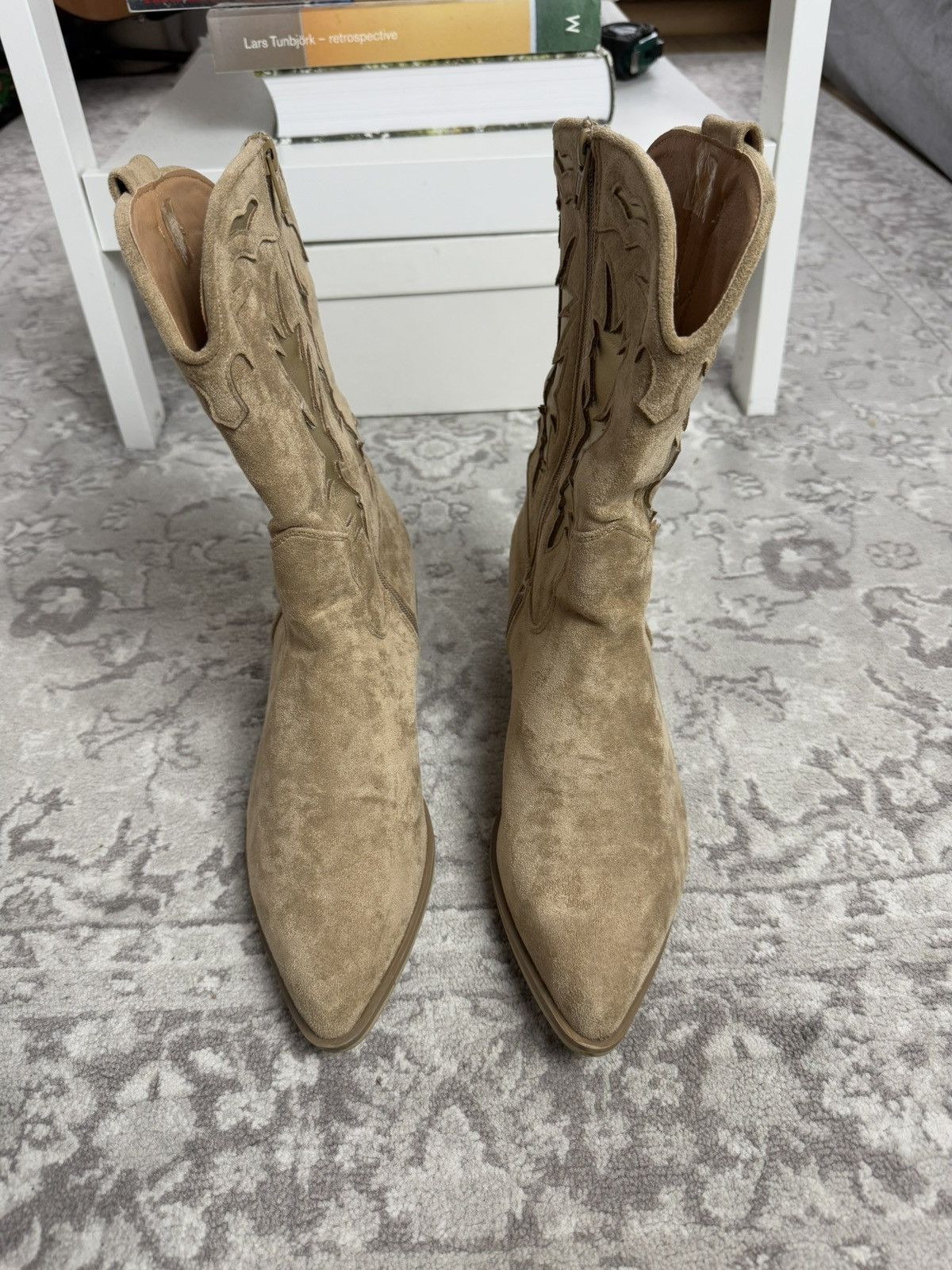 Cowboy Equipment × Vintage Vintage 90s suede cowboy boots US 7 western casual streetwear Size US 7 / EU 40 - 7 Thumbnail