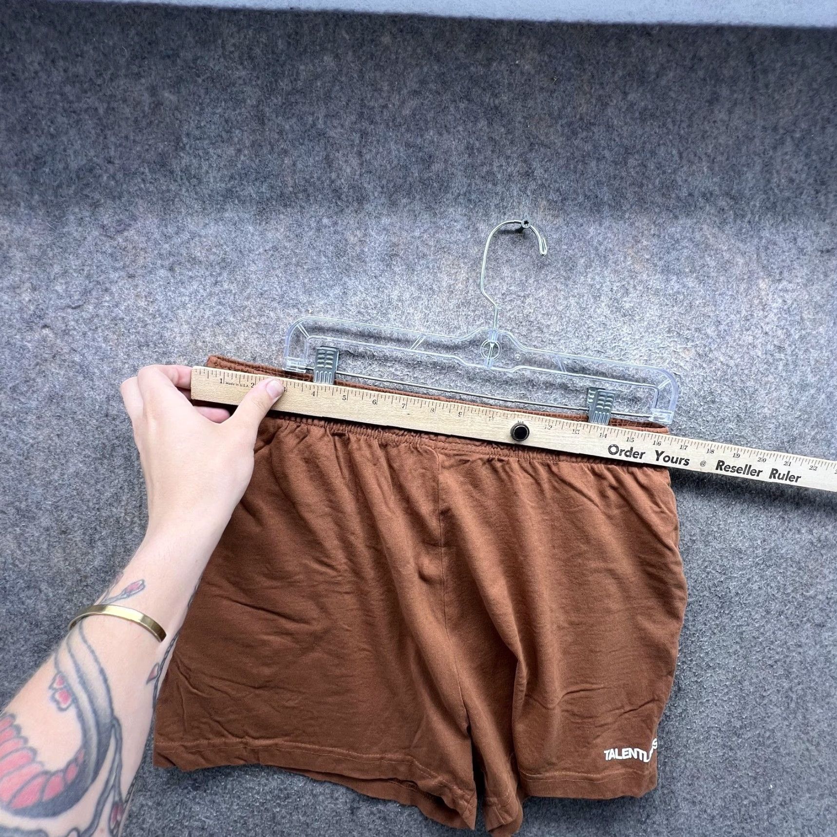 Talentless Talentless Shorts Mens XL Brown Cotton Sweat Casual Elastic Waist 4 Inseam Size US 36 / EU 52 - 5 Thumbnail