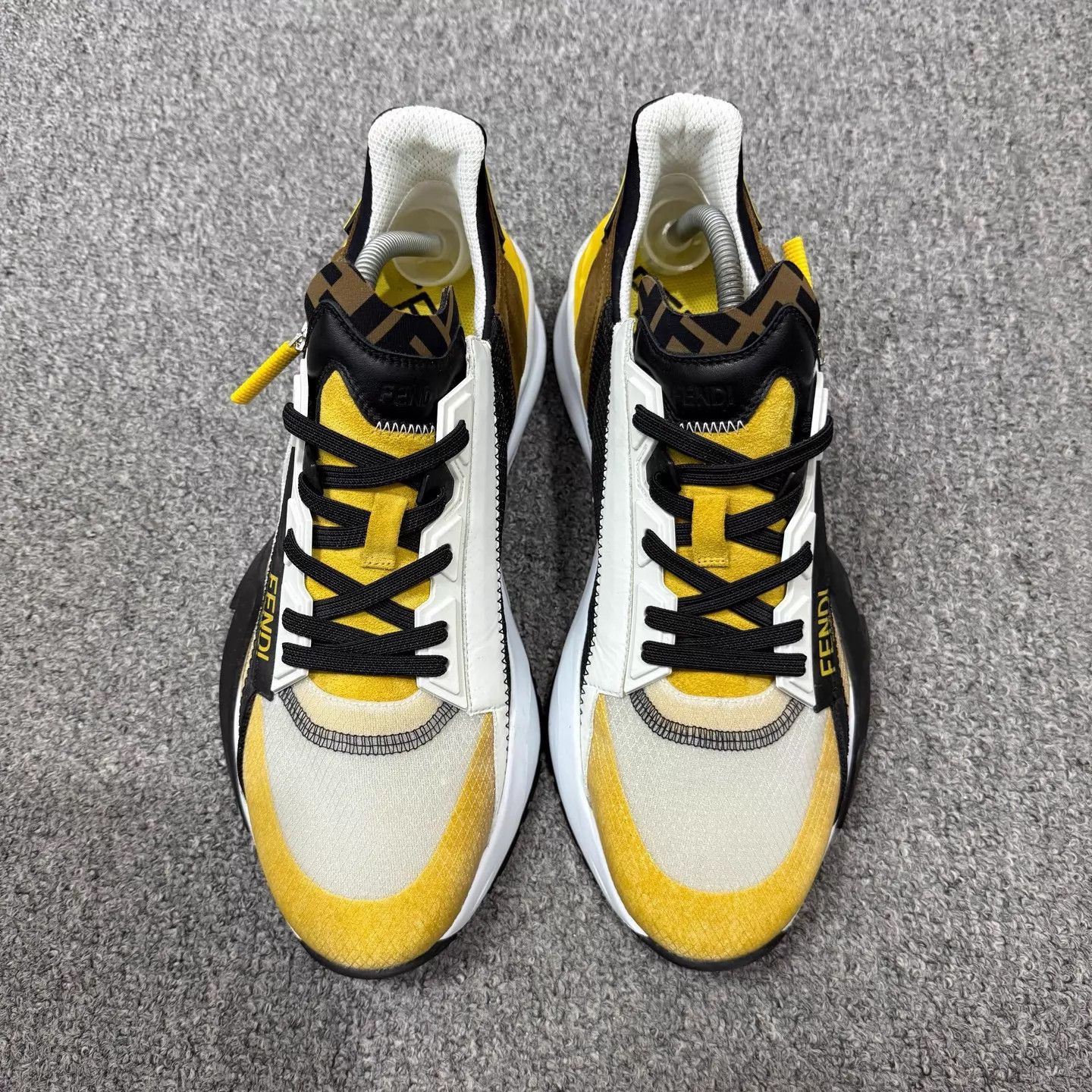 Fendi Fendi Flow black & yellow sneakers 44 Size US 11 / EU 44 - 2 Thumbnail
