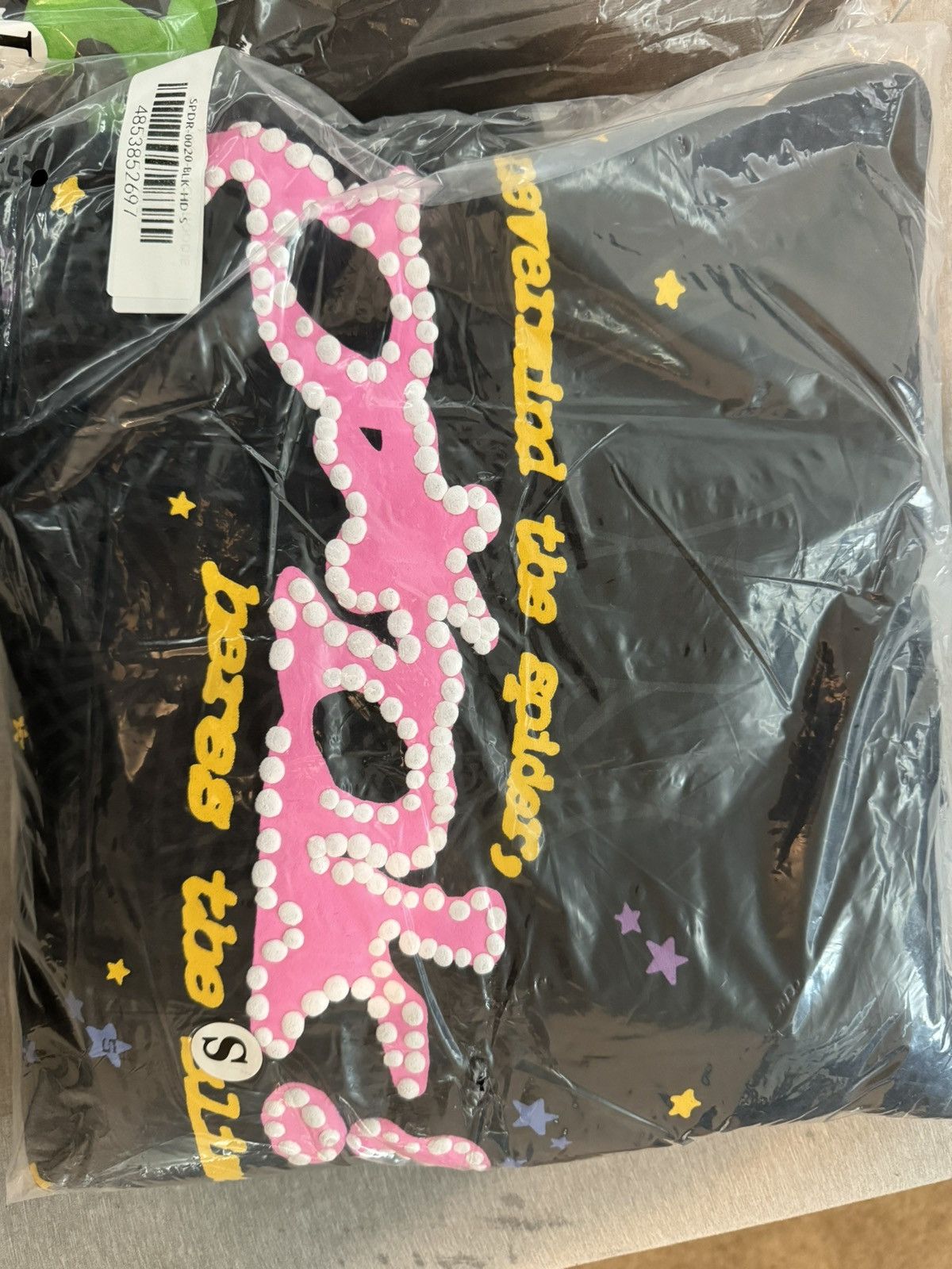 image of Sp5Der Hoodie in Black, Men's (Size Large)
