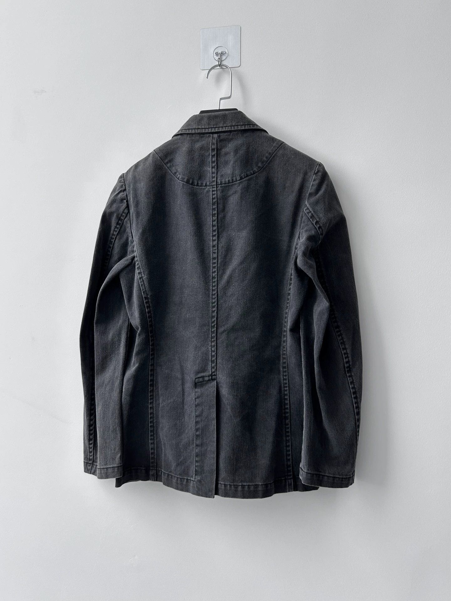 Yohji Yamamoto Yohji Yamamoto Y's Vintage Charcoal Denim Blazer 1 Size US S / EU 44-46 / 1 - 2 Thumbnail