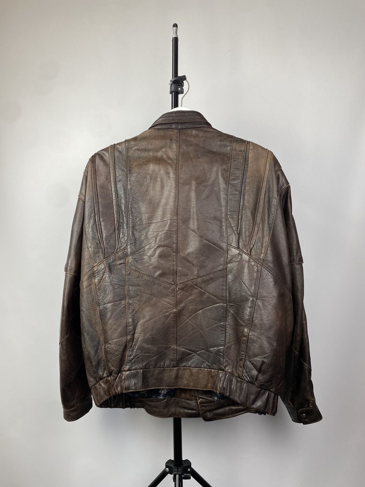 Vintage Vintage 90s Leather Biker Jacket Style Maison Margiela Size US M / EU 48-50 / 2 - 10 Thumbnail