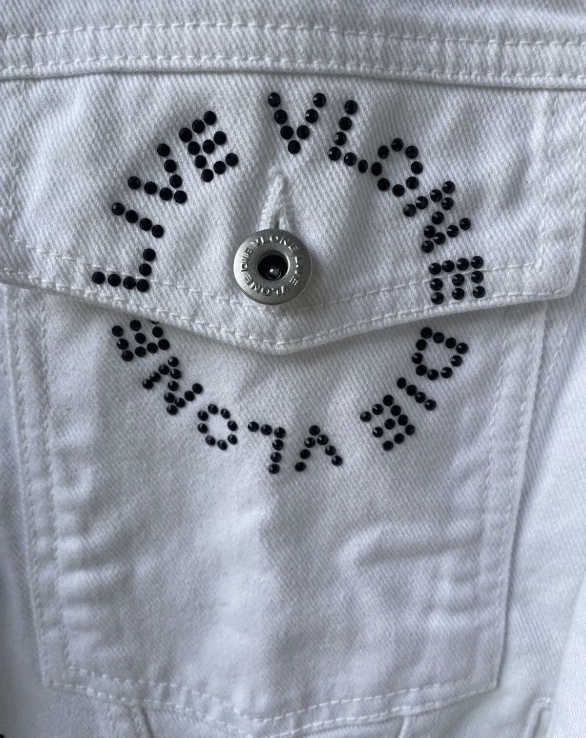 Vlone VLONE Denim Rhinestone Jacket Size US L / EU 52-54 / 3 - 3 Thumbnail