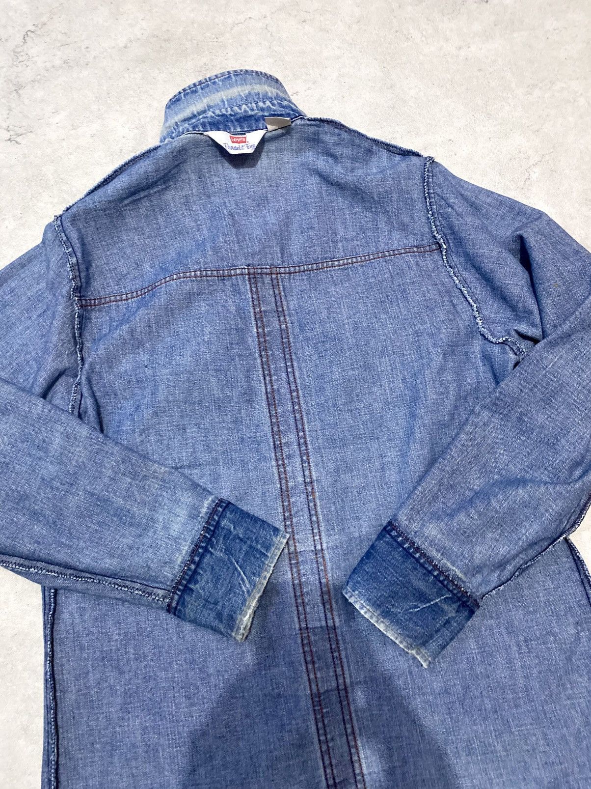 Levi's Vintage 70s Levis Panatela Orange Tab Denim Outershirt Size US M / EU 48-50 / 2 - 14 Thumbnail