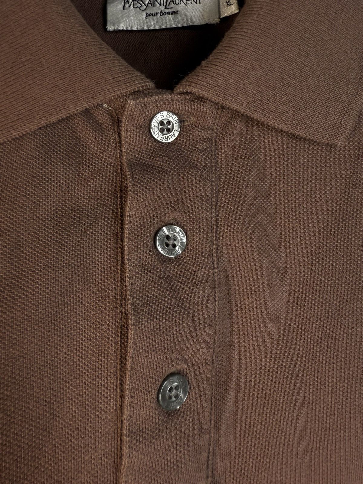 Yves Saint Laurent Brown YSL Polo Soft YSL Shirt YSL Tee Size US XL / EU 56 / 4 - 6 Thumbnail