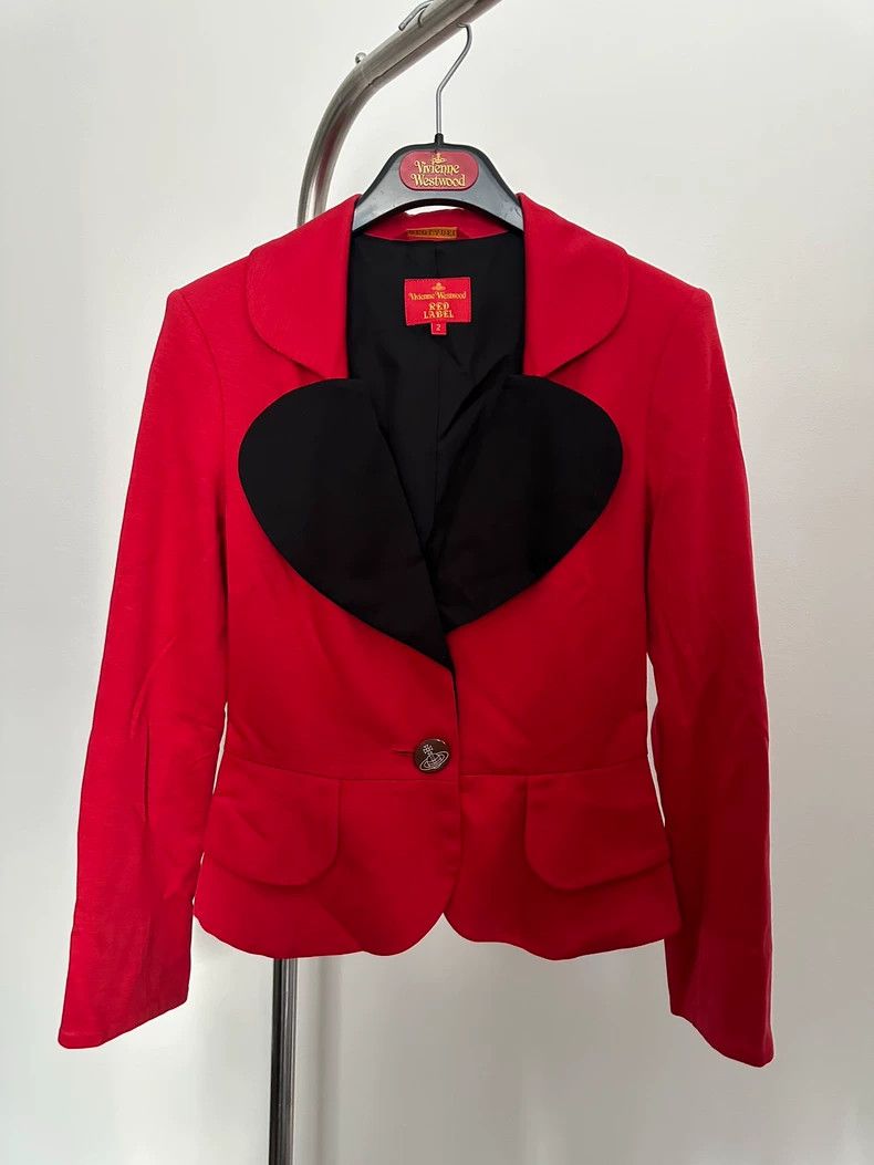 Vivienne Westwood Red Heart Collar Blazer - dmc