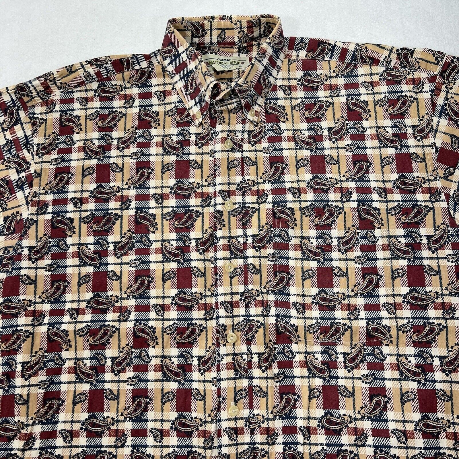 Natural Issue Natural Issue XXL Paisley Patterned Button Down Shirt Size US XL / EU 56 / 4 - 2 Thumbnail