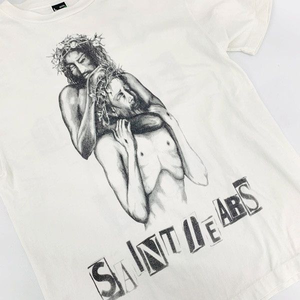 Saint Michael Denim Tears 'Saint Tears' Jesus Headlock T-Shirt Size US L / EU 52-54 / 3 - 3 Thumbnail