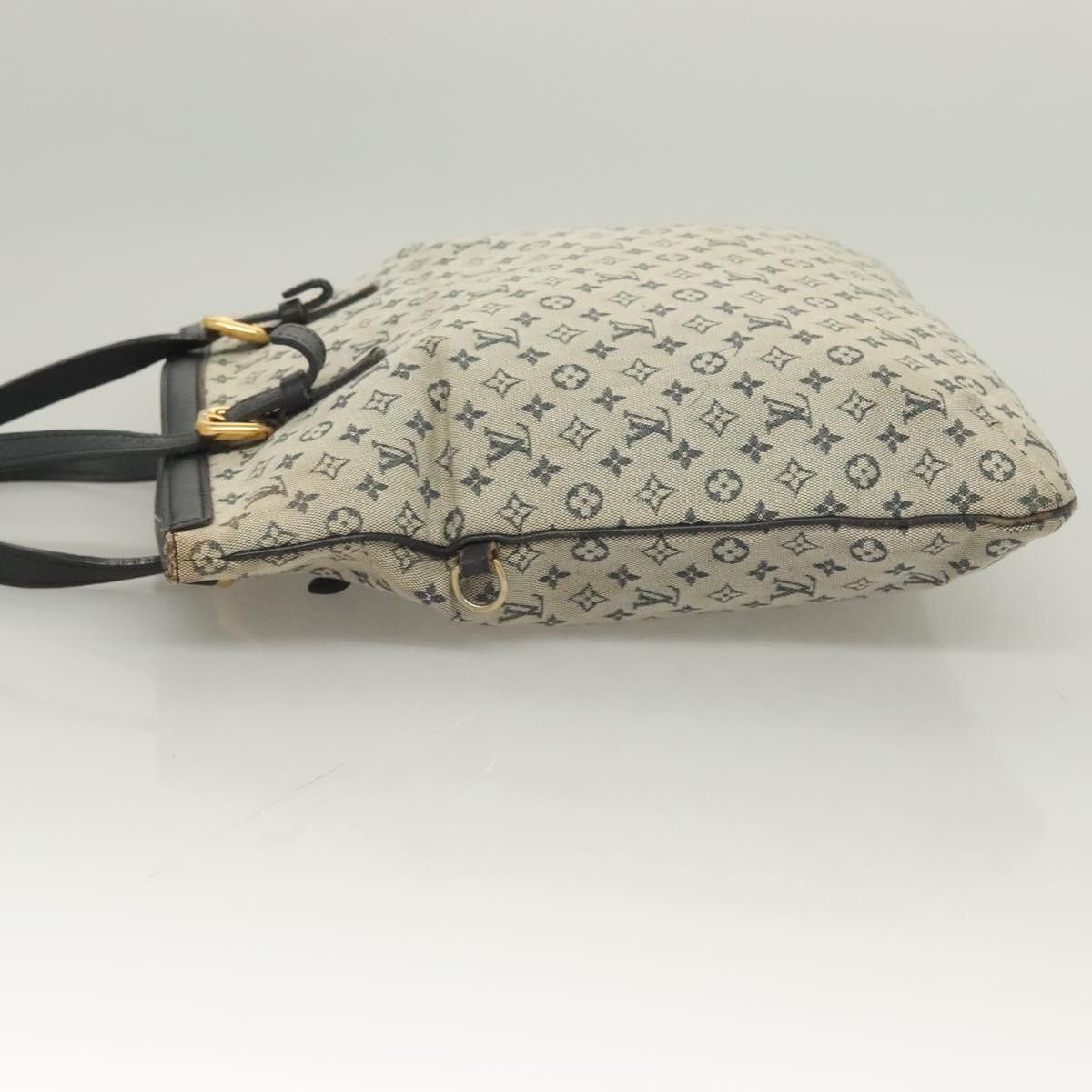 Louis Vuitton LOUIS VUITTON Monogram Mini Françoise Tote Bag Blue M92208 Size ONE SIZE - 5 Thumbnail
