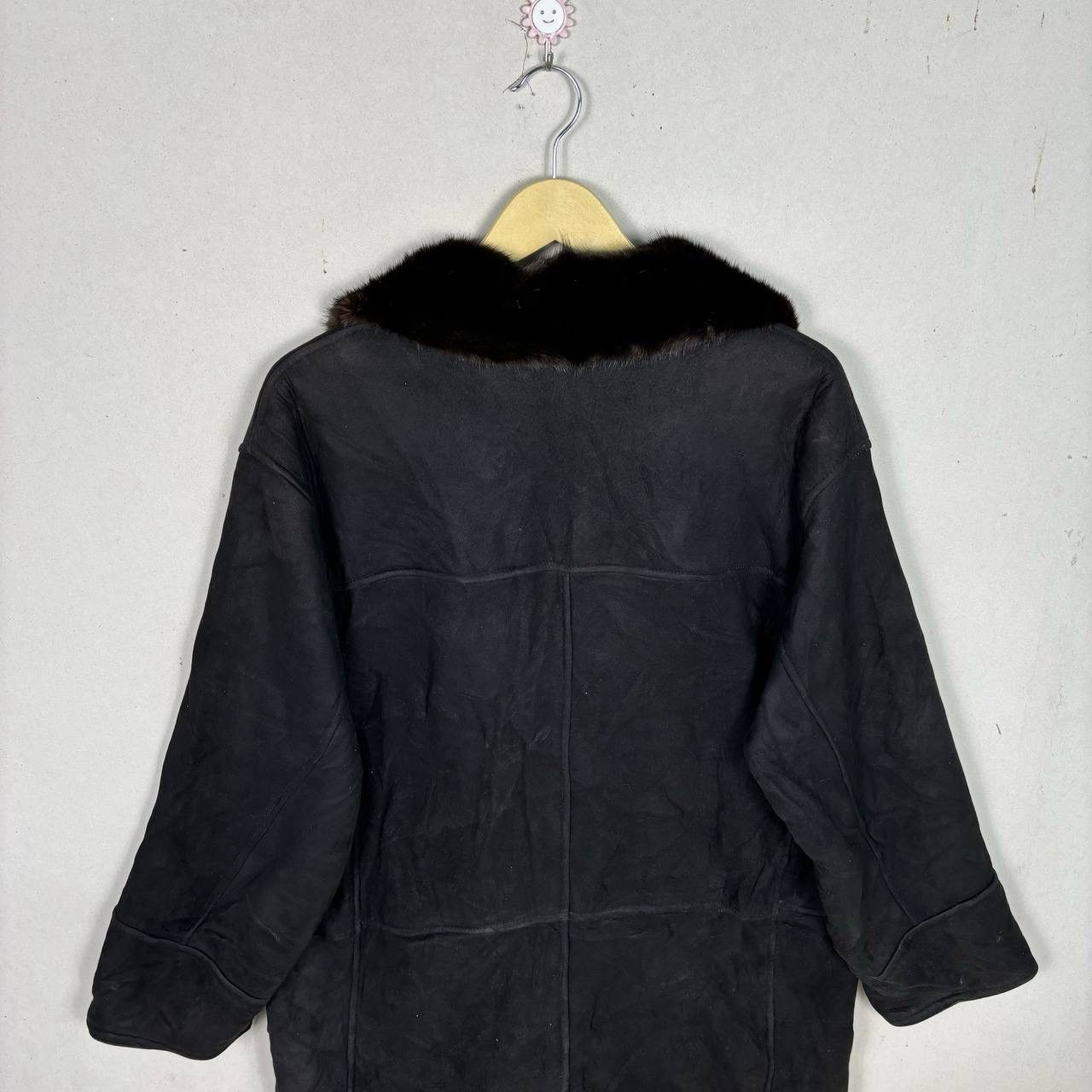 Yves Saint Laurent Yves Saint Laurent Suede Leather With Fur Black Jacket Size US L / EU 52-54 / 3 - 3 Thumbnail