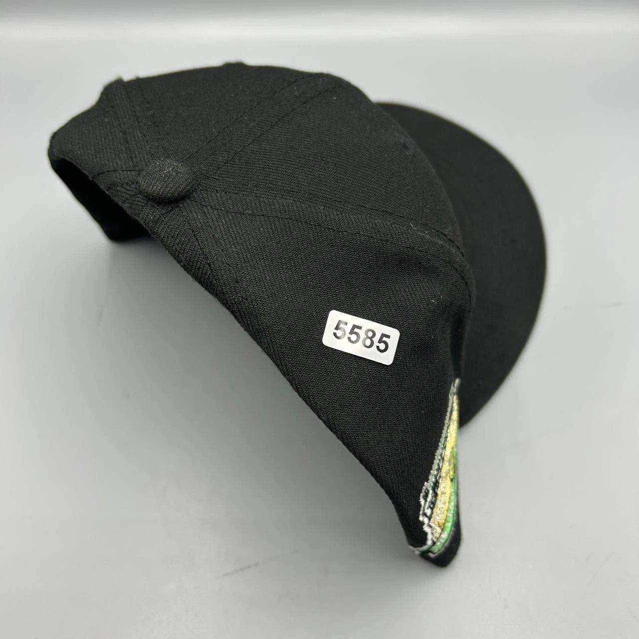New Era Chicago Cubs Hat Men 7 3/8 Black Green MLB Fitted Cap Size ONE SIZE - 9 Thumbnail