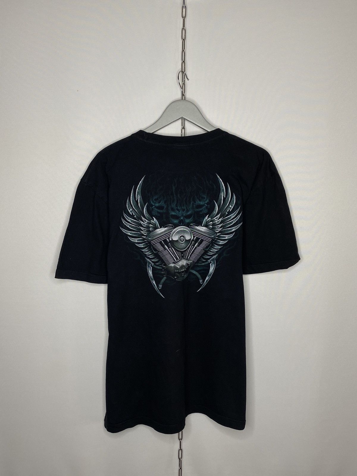 Other Vintage Wild Motorcycle T-Shirt With Wolves Sculls Size US XXL / EU 58 / 5 - 2 Thumbnail