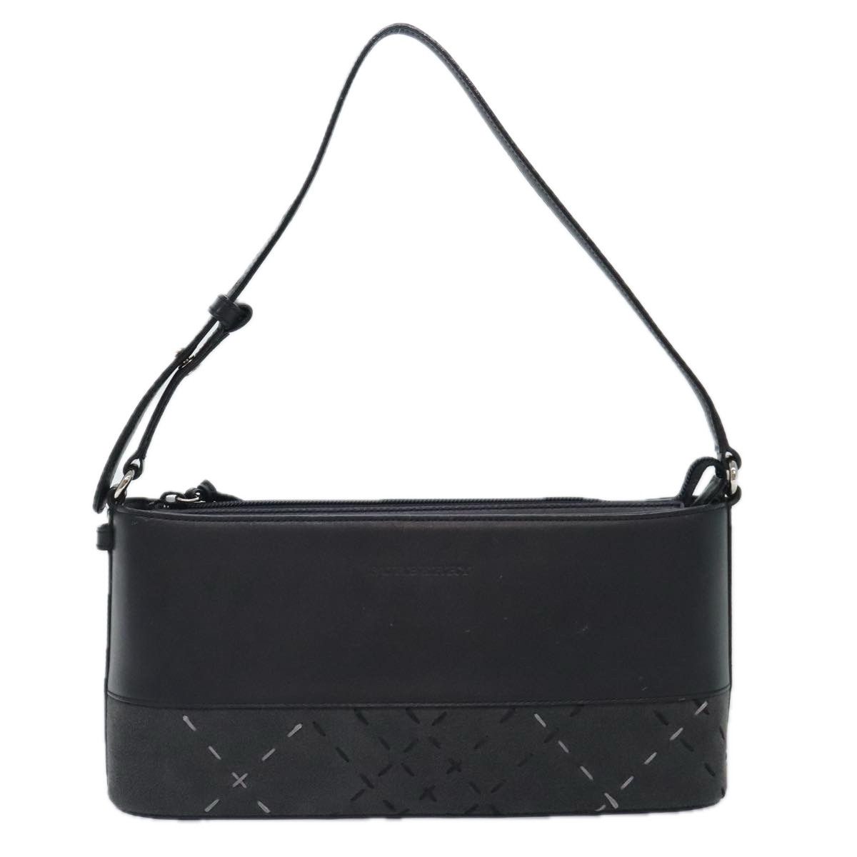 Burberry Black Leather Shoulder Bag (Pre-Owned) Size ONE SIZE - 1 Thumbnail
