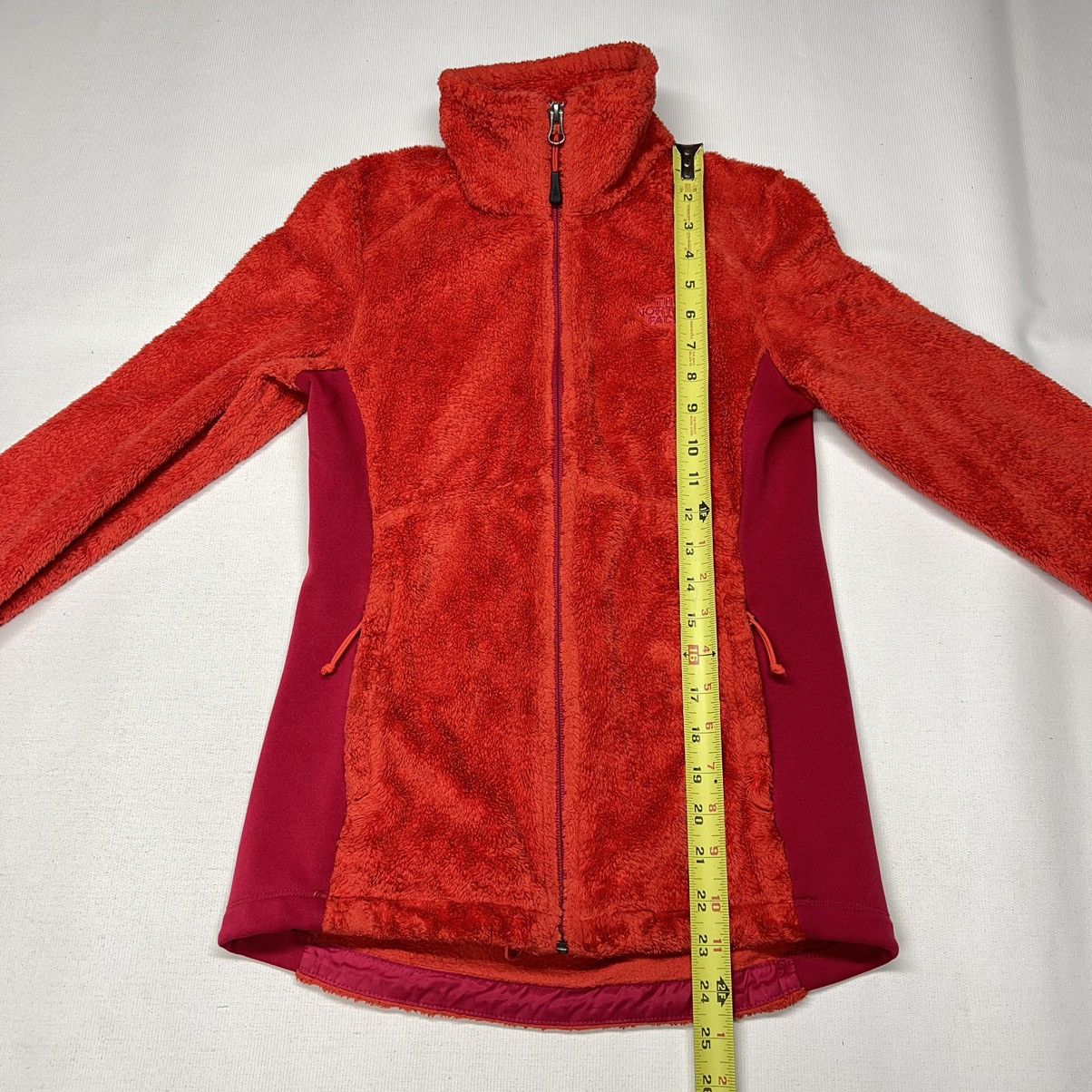 The North Face The North Face Jacket Fleece Red Zip Pocket Fuzzy Active Size XS / US 0-2 / IT 36-38 - 19 Thumbnail